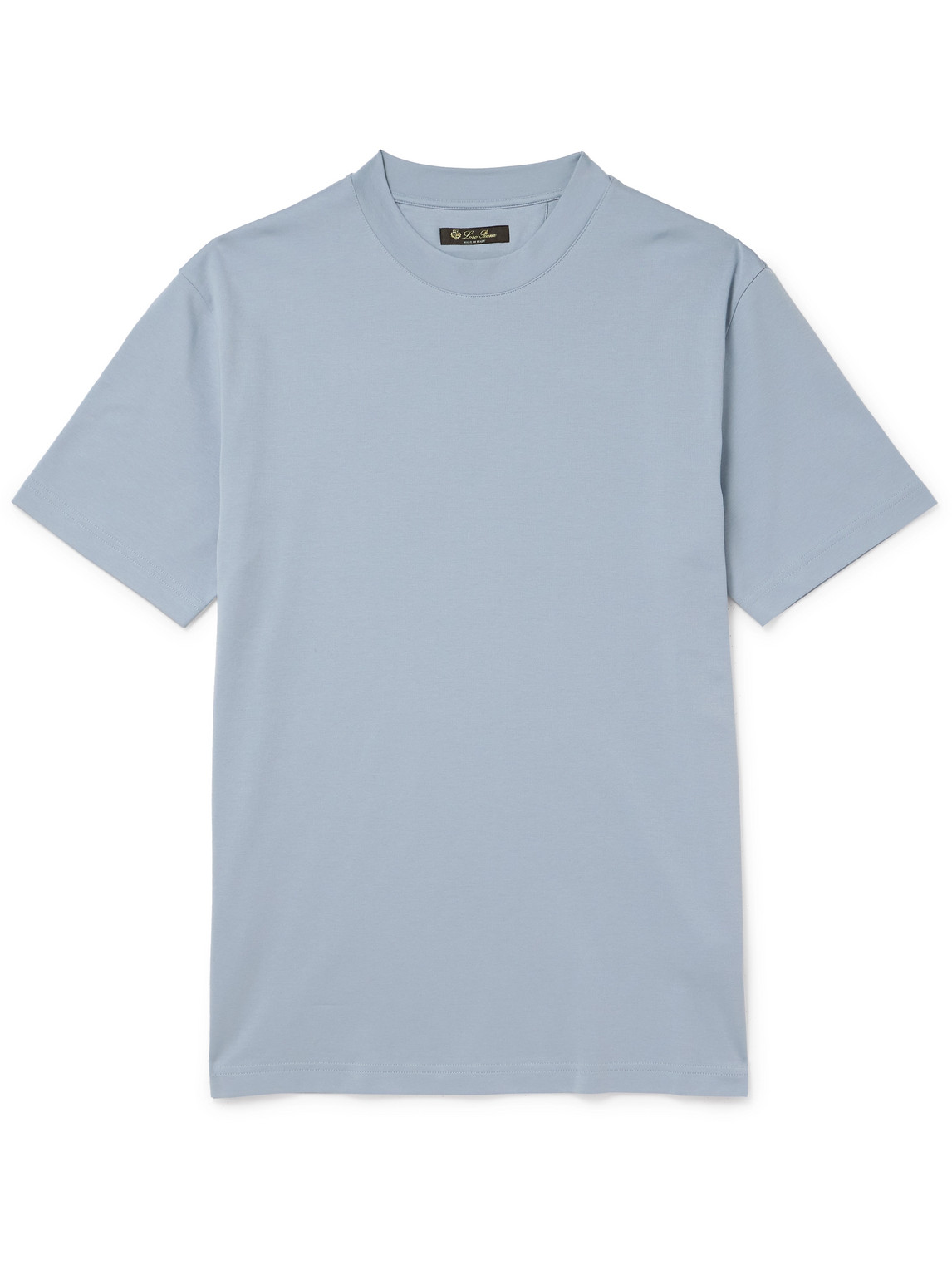 Loro Piana Cotton-jersey T-shirt In Blue