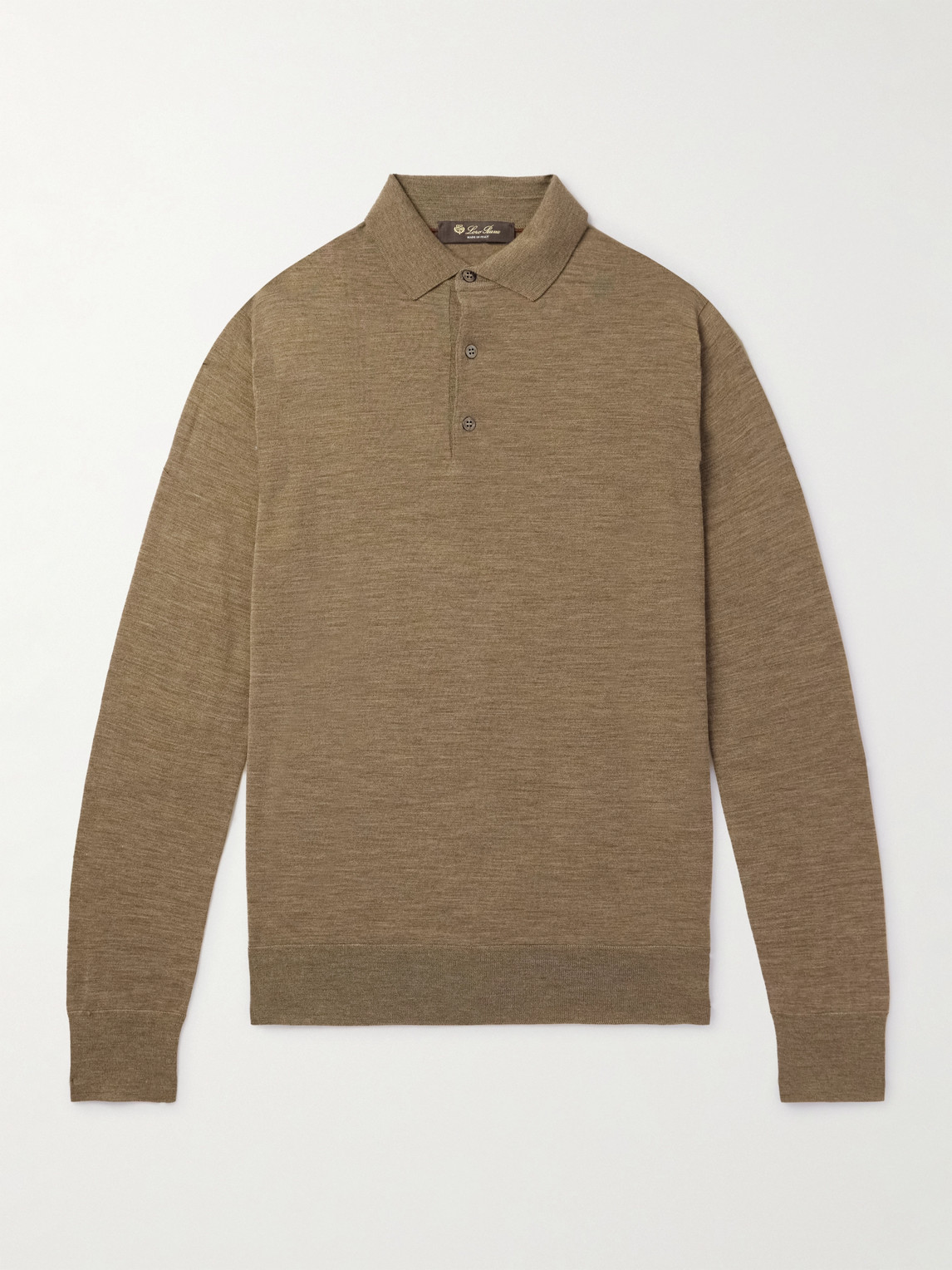 LORO PIANA | Loro Piana - Wish® Wool Polo Shirt - Men - Green - IT 52 | Goxip