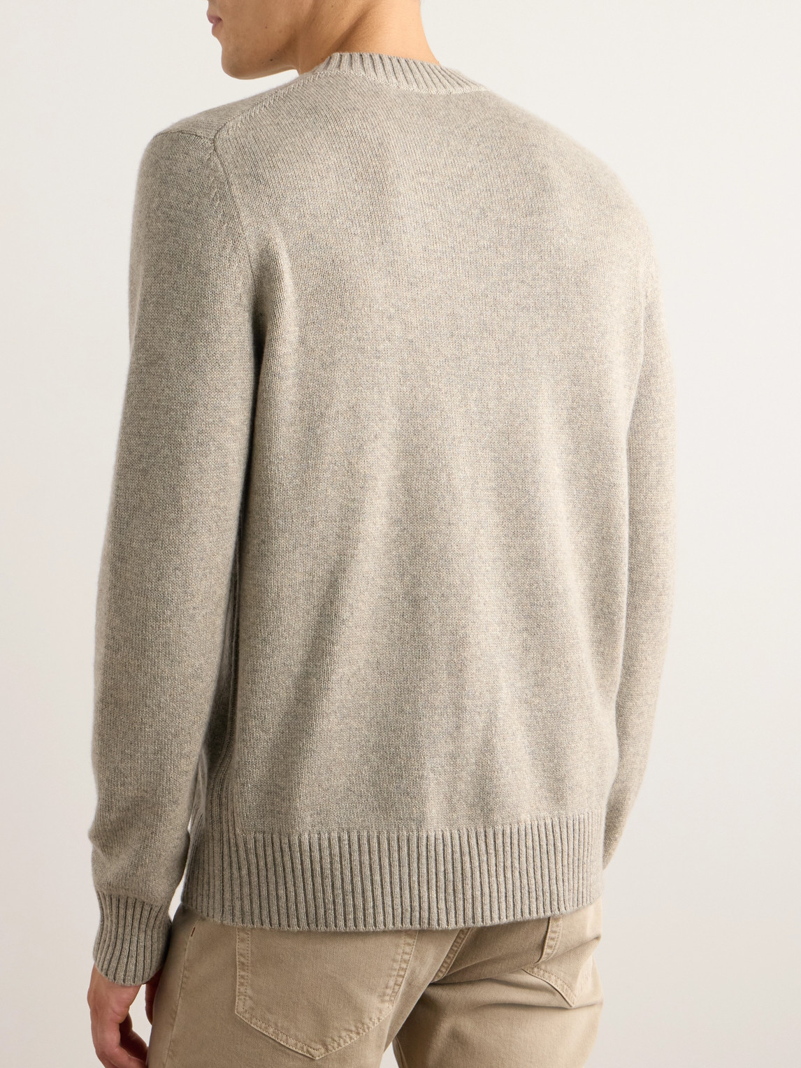 Shop Loro Piana Parksville Baby Cashmere Sweater In Gray