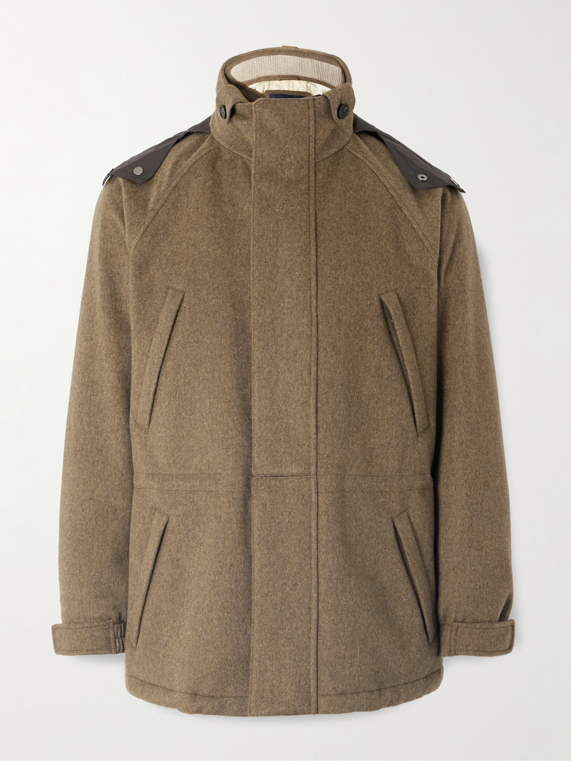 Loro Piana Icer Padded Storm System® Cashmere Hooded Field Jacketen