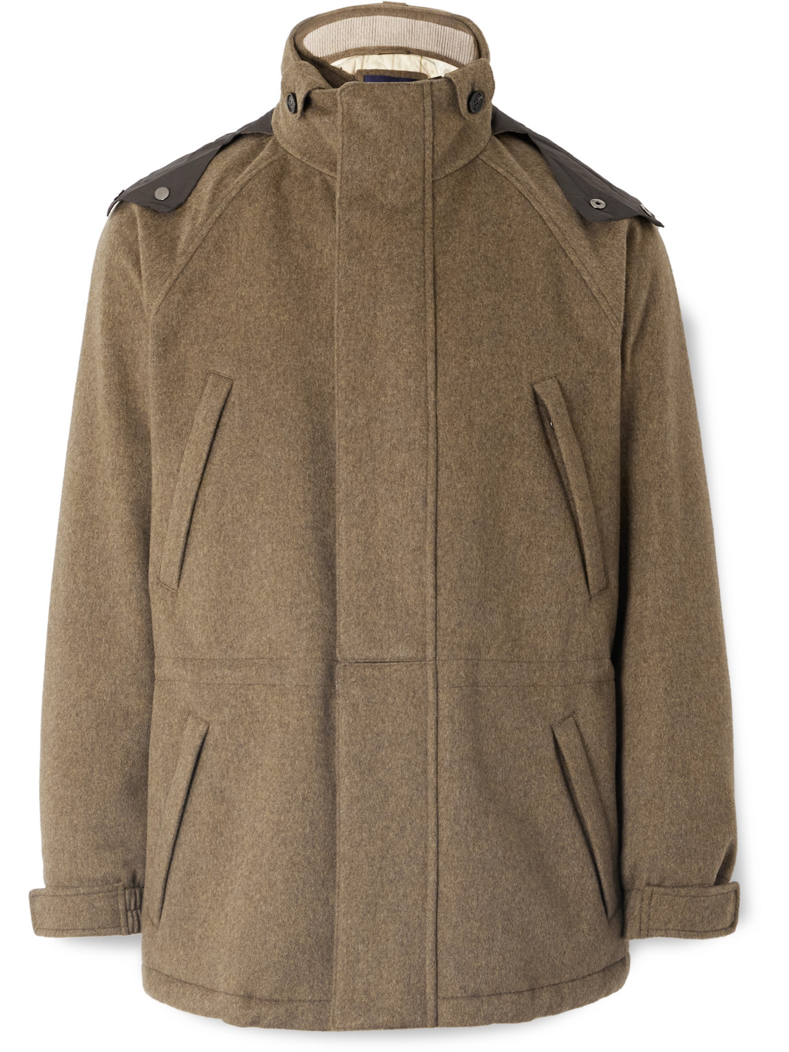 Loro Piana Icer Padded Storm System® Cashmere Hooded Field Jacket In Neutrals