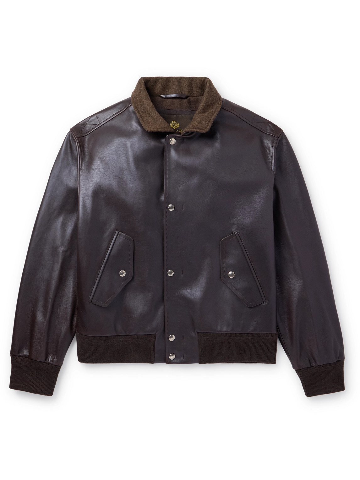 Johnie Leather Bomber Jacket