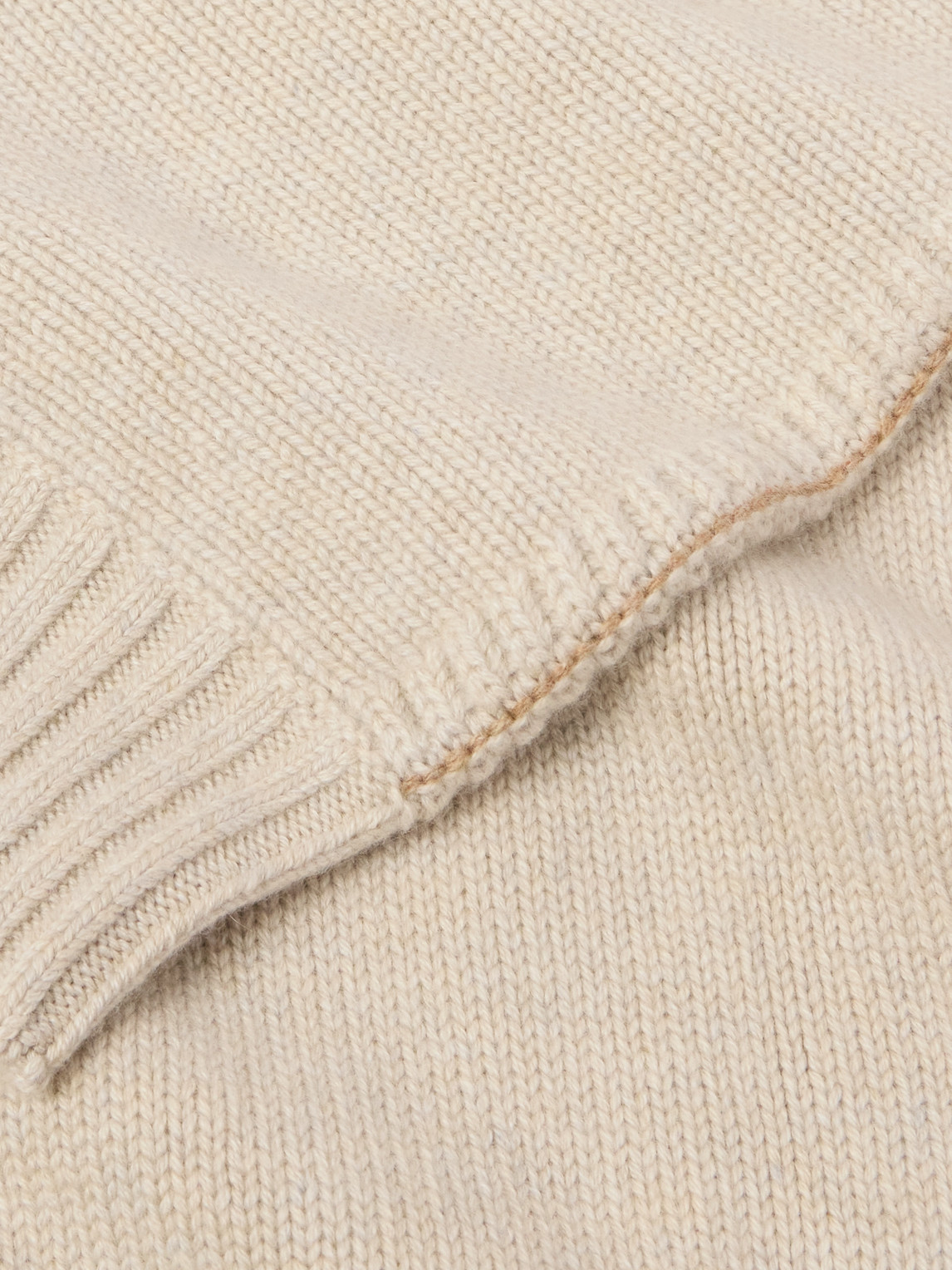 Loro Piana Birdseye Cashmere Sweater In Neutrals