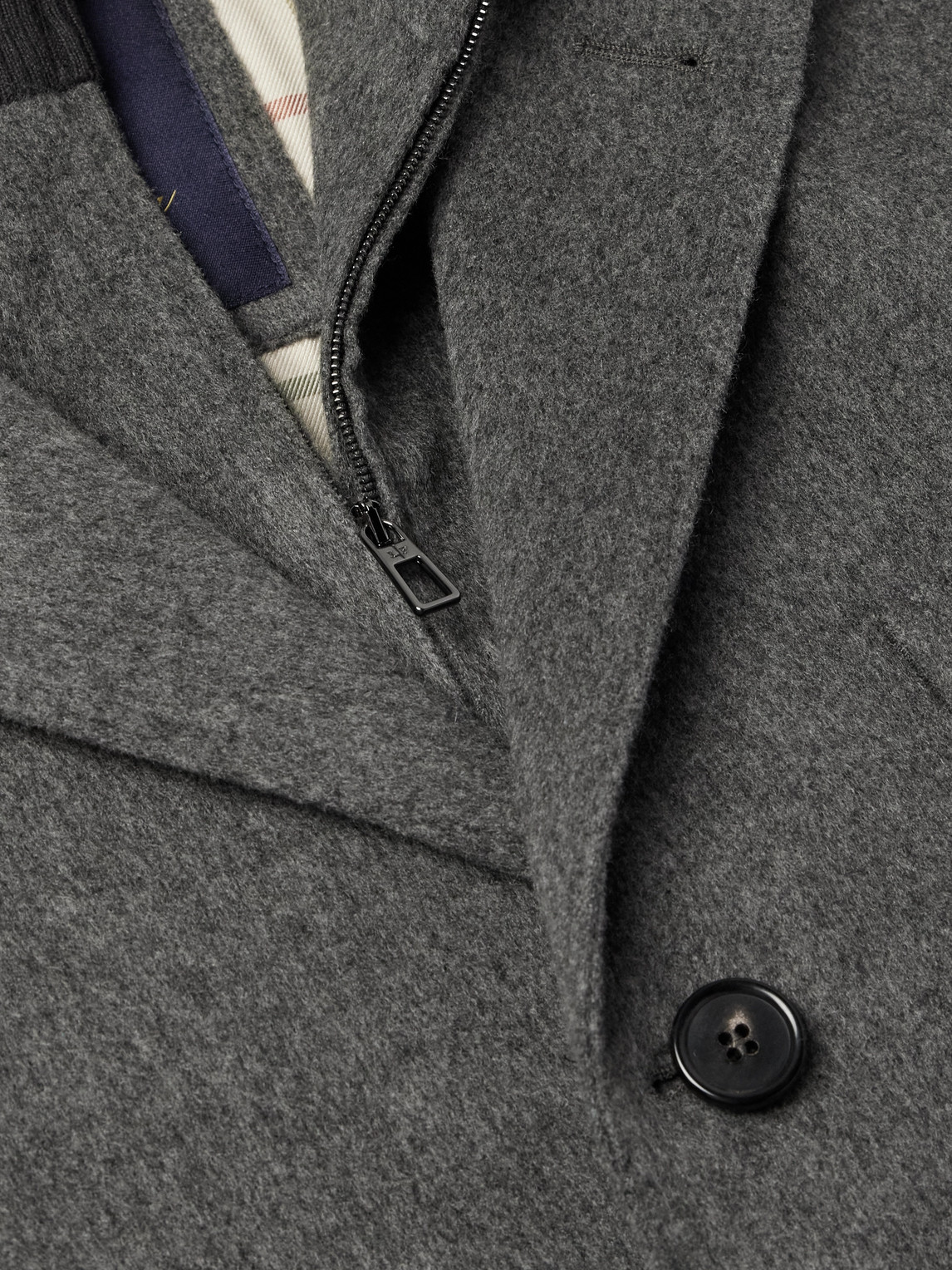Loro Piana John Cashmere And Linen-blend Coat In Gray