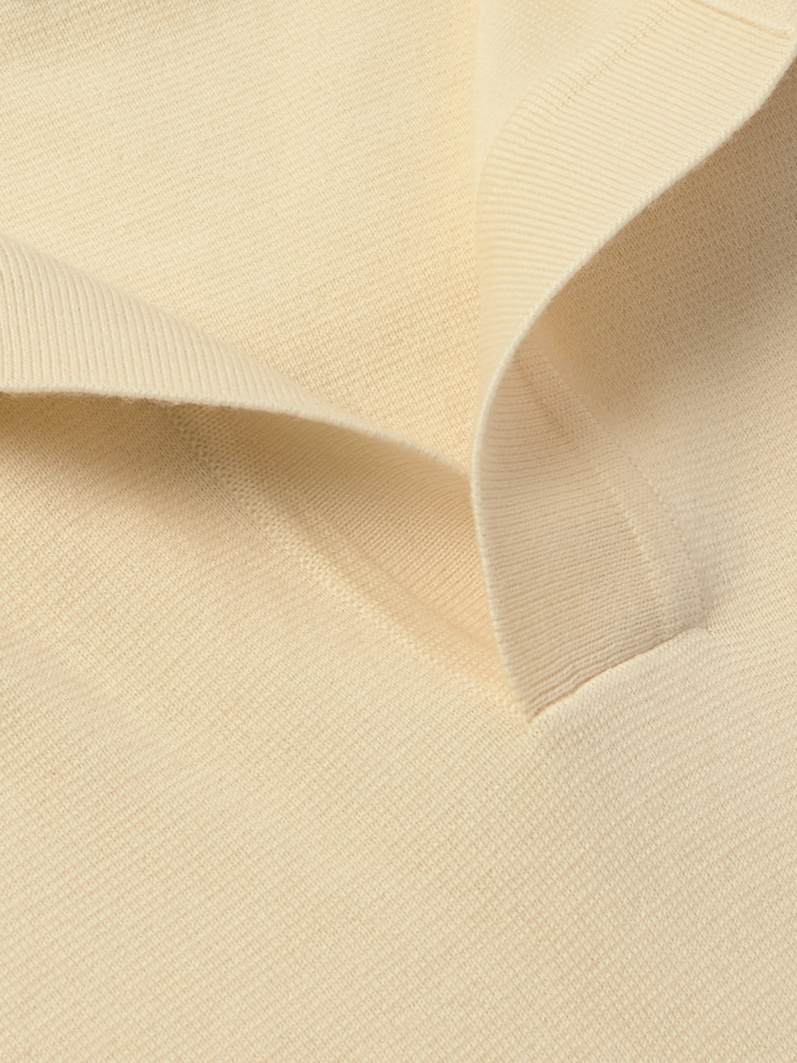 Loro Piana Wool Polo Shirt In Yellow