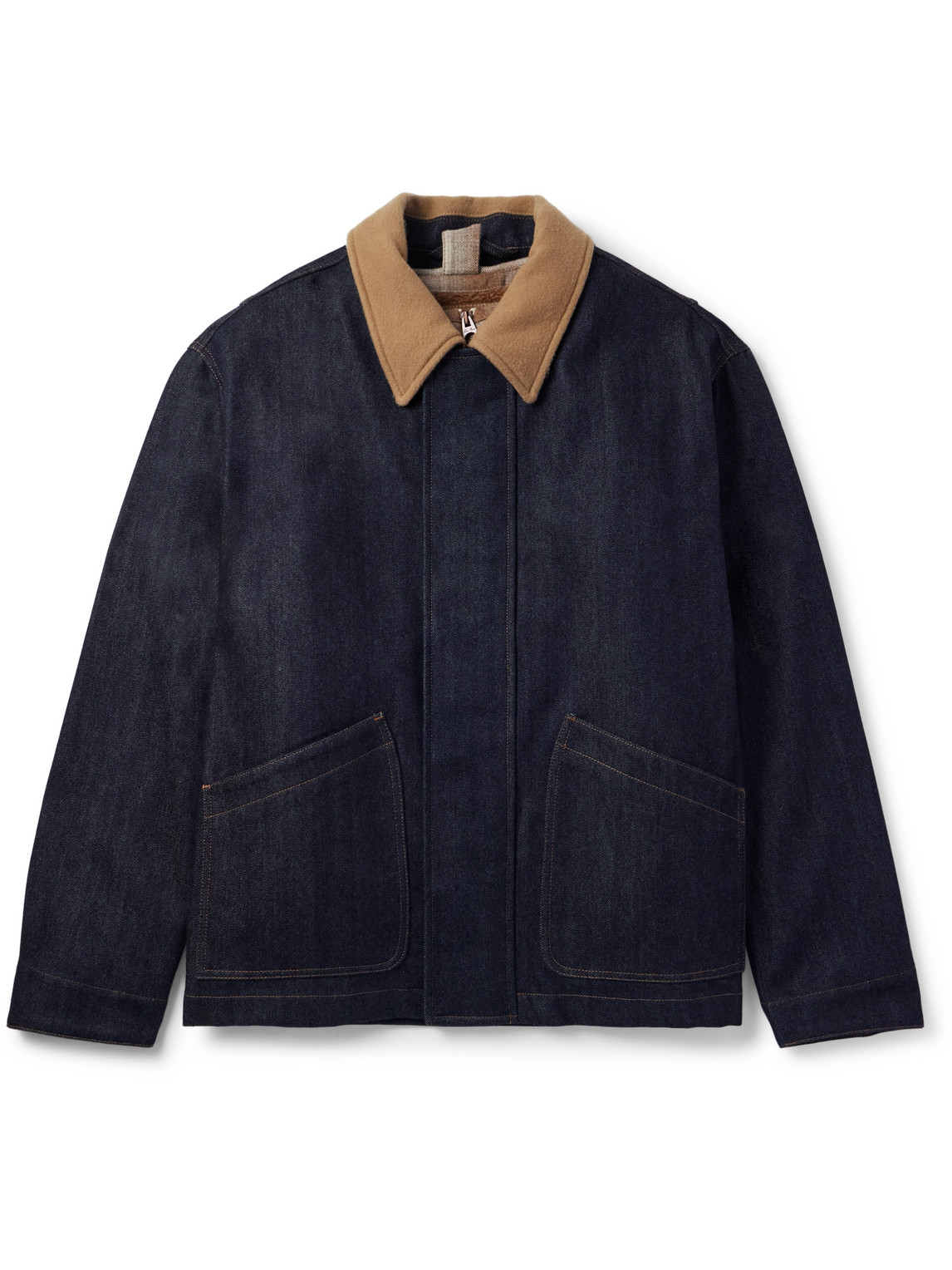Loro Piana Tomoki Cashdenim® Jacket With Detachable Gilet In Blue