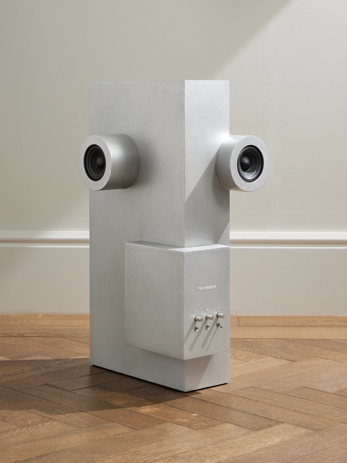 Transparent Speaker Brutalist Recycled-aluminium Speaker In Silver