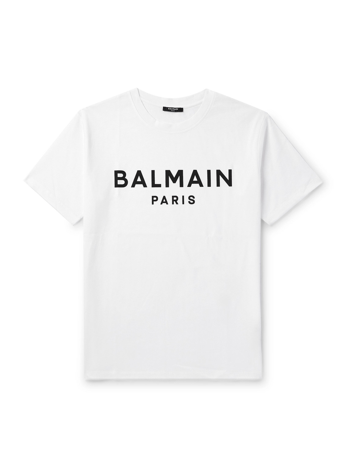Balmain Logo Print T-shirt In White