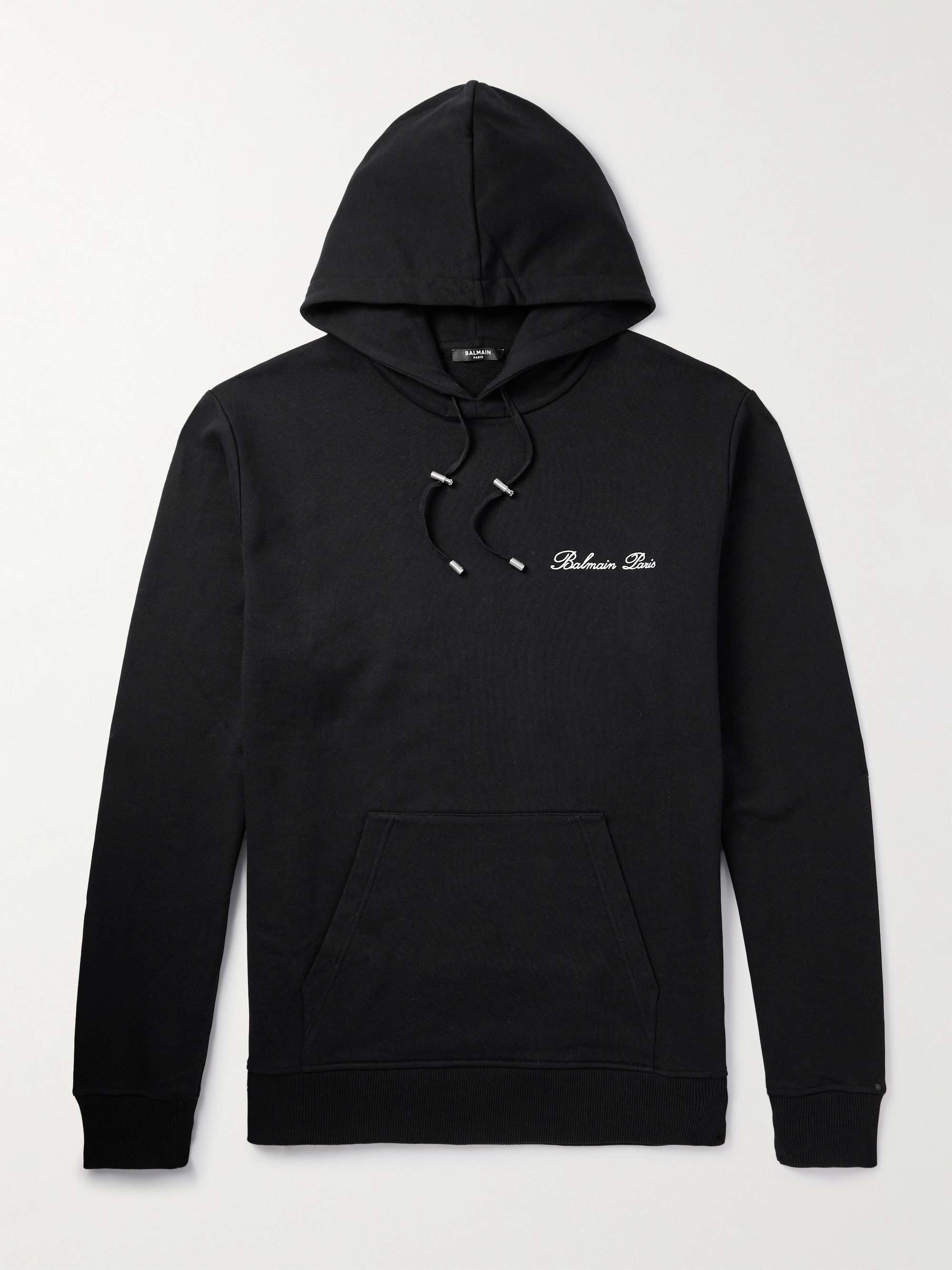 Balmain hoodie grey deals