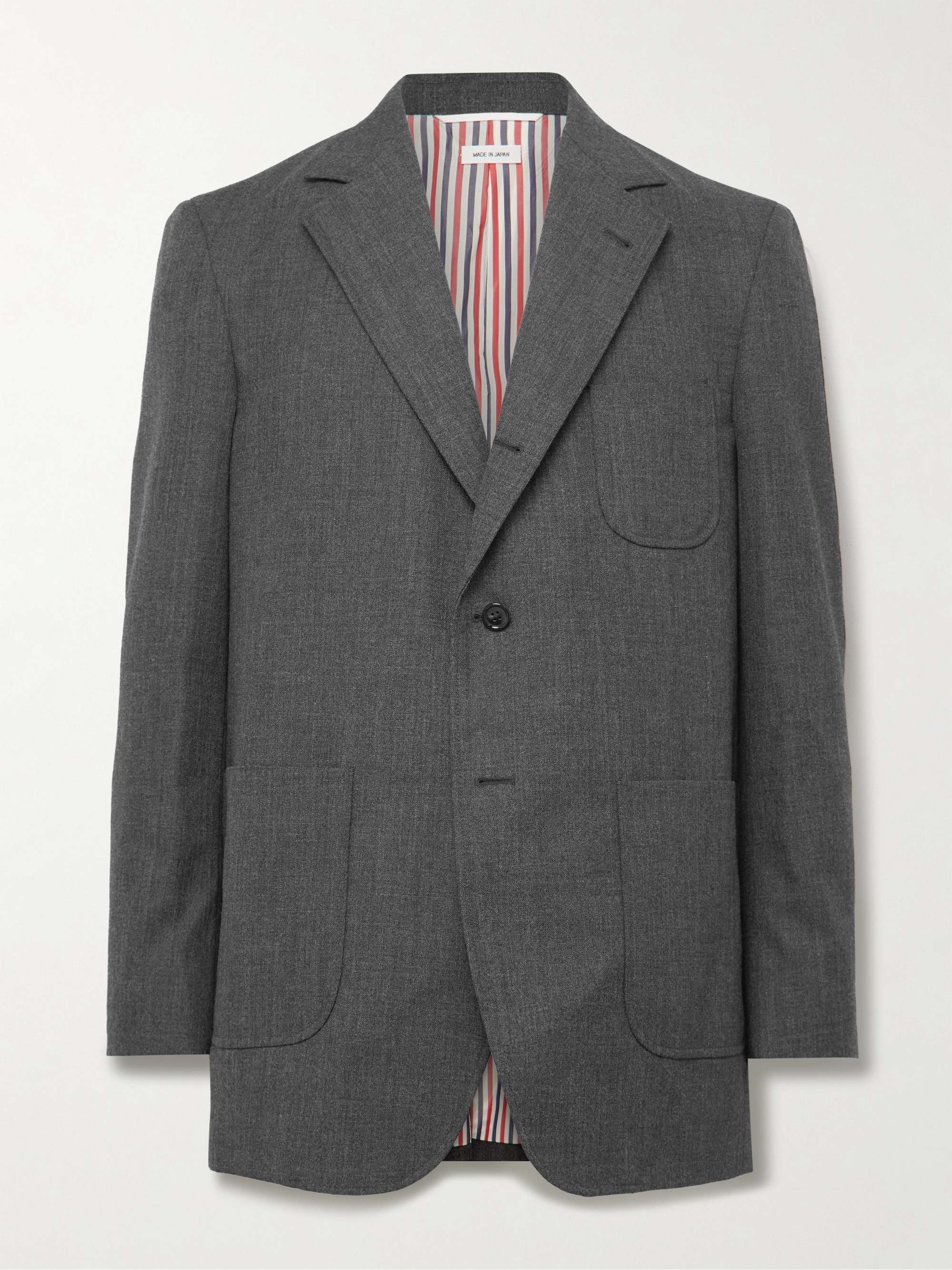 Unstructured virgin wool coat clearance