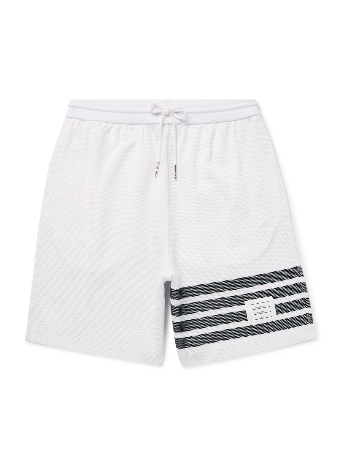 Thom Browne 4-bar Stripes Shorts In White