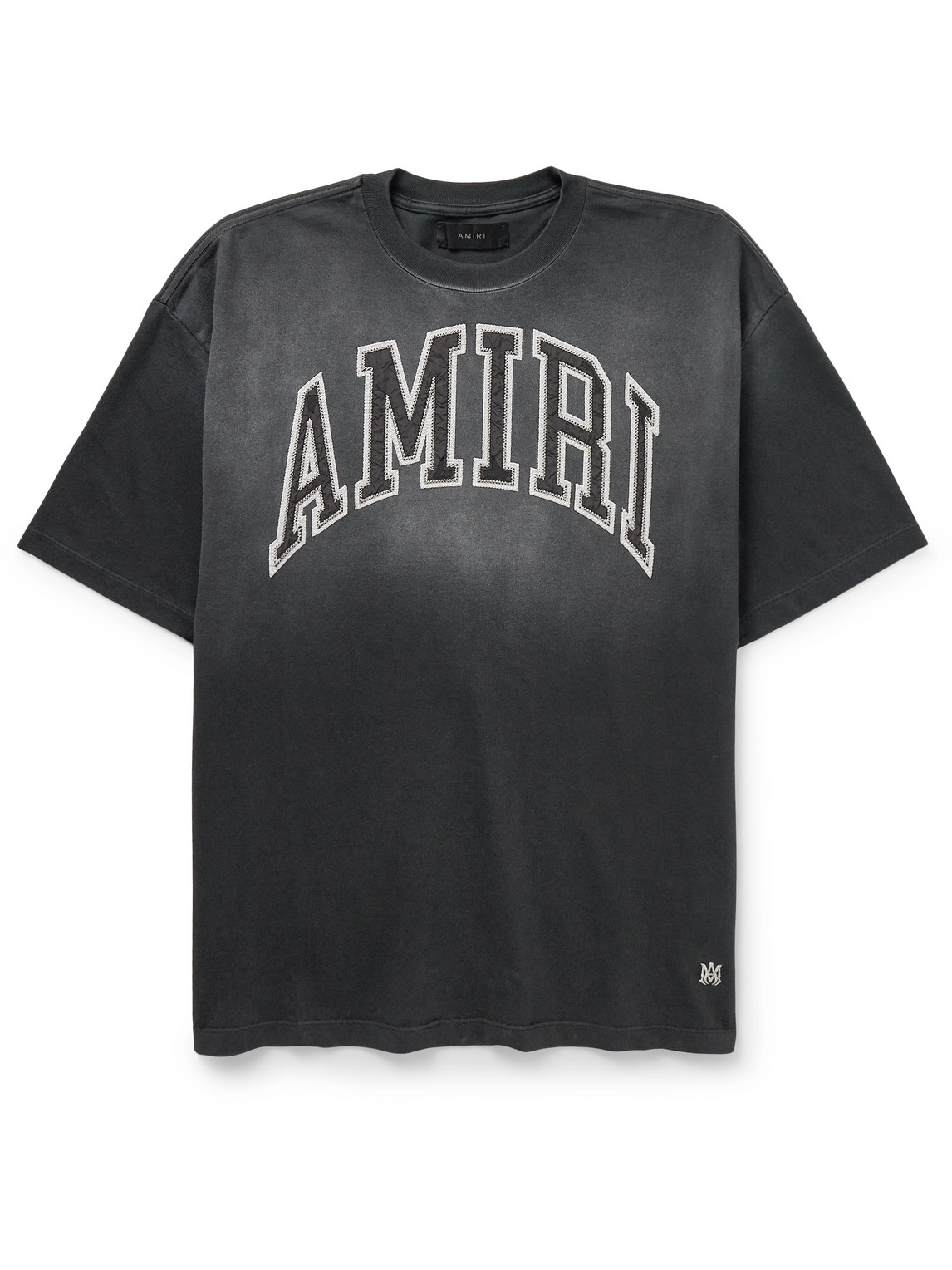 AMIRI - Logo-Appliquéd Cotton-Jersey T-Shirt - Men - Gray - S