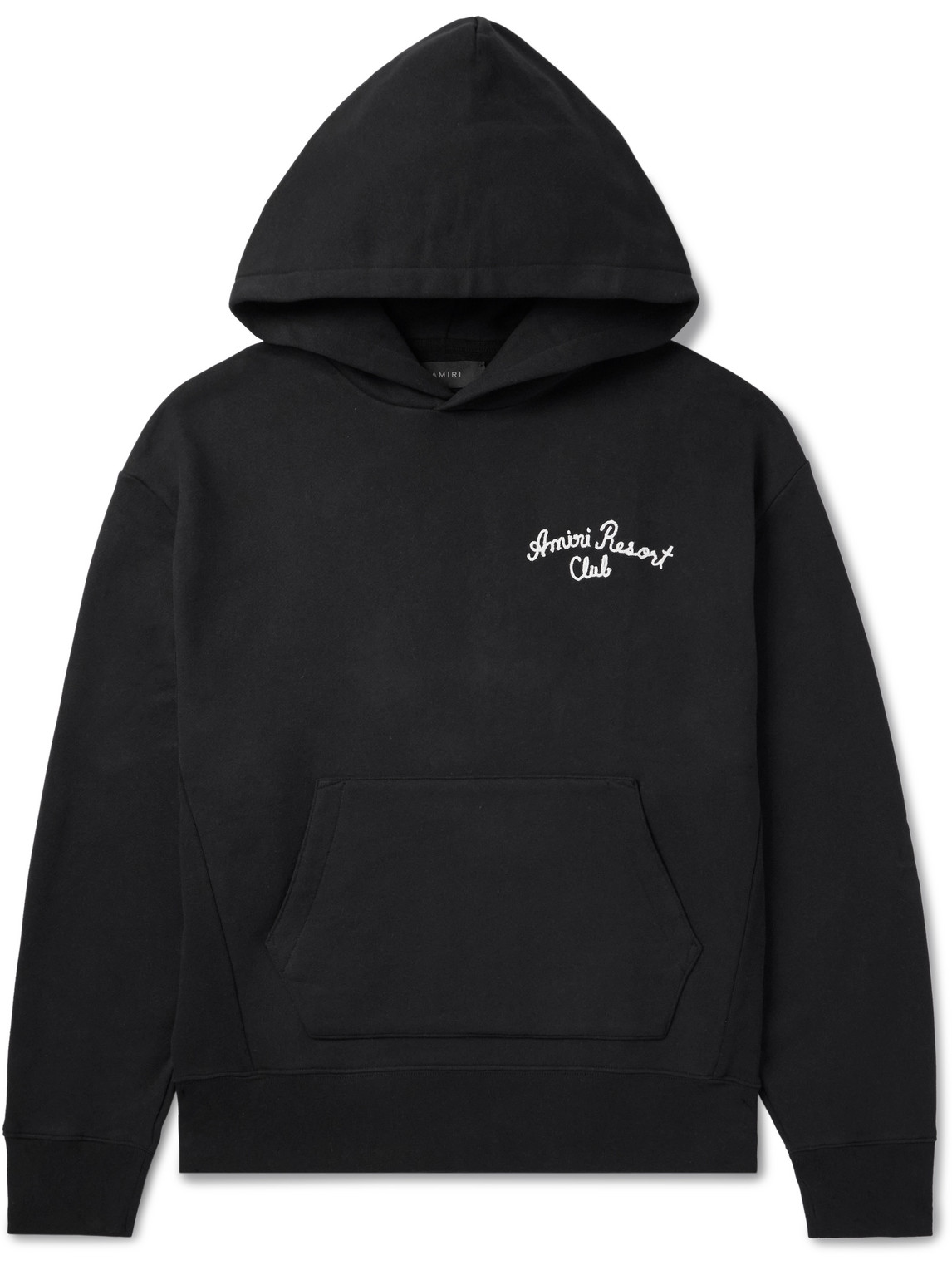 AMIRI ペガサス フーディ ヴィンテージ プリント ロゴ パーカー AMIRI - Vintage Pegasus Distressed Logo-Print Cotton-Jersey