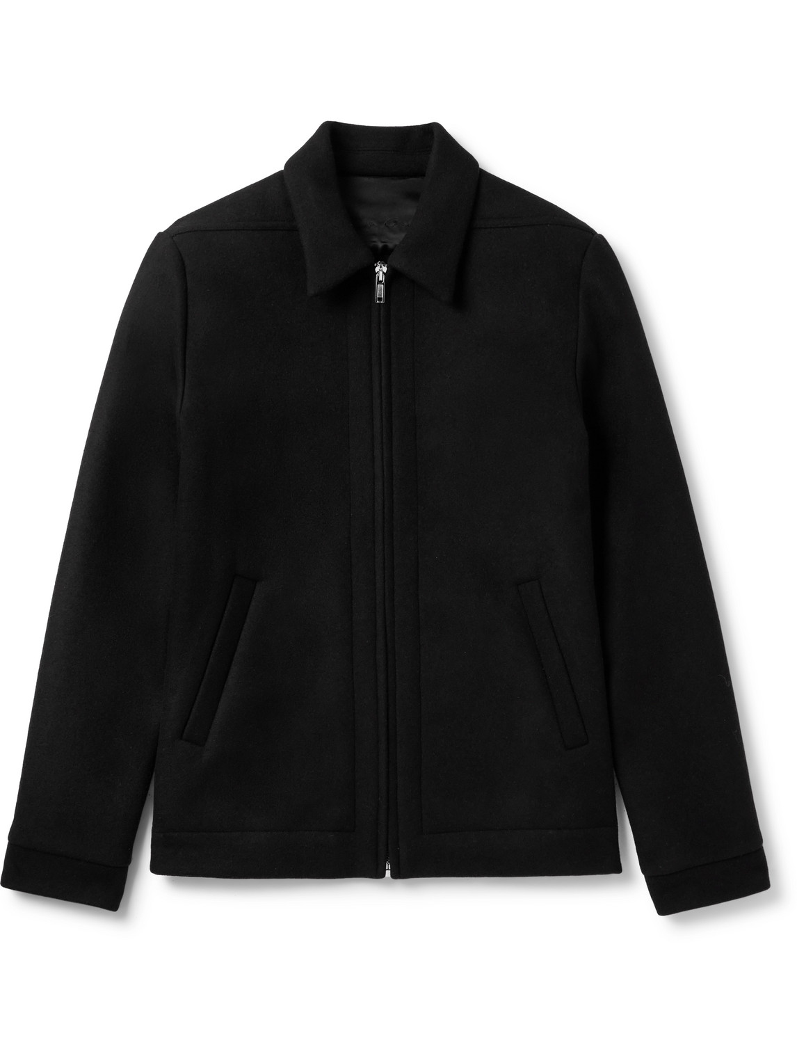Rick Owens - Brushed Melton Wool Bomber Jacket - Men - Black - IT 48