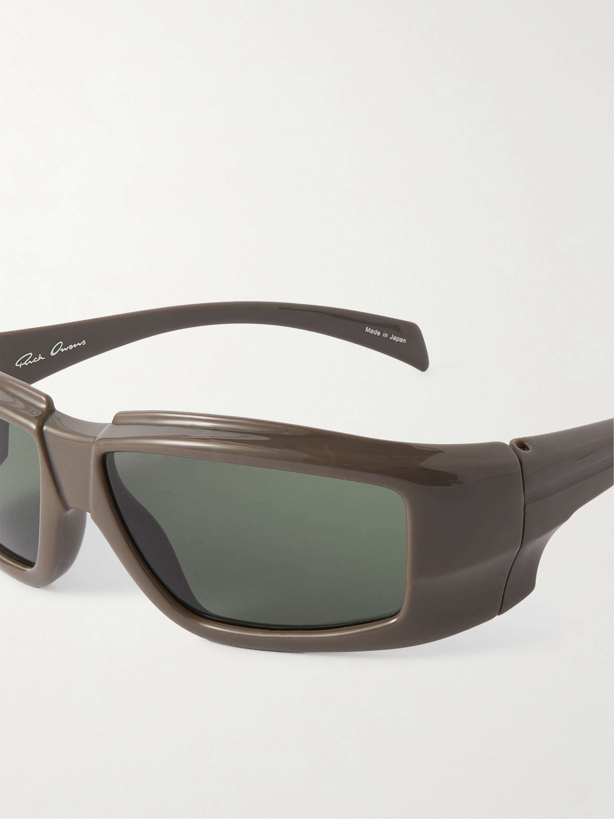 RICK OWENS Wrap D-Frame Acetate Sunglasses