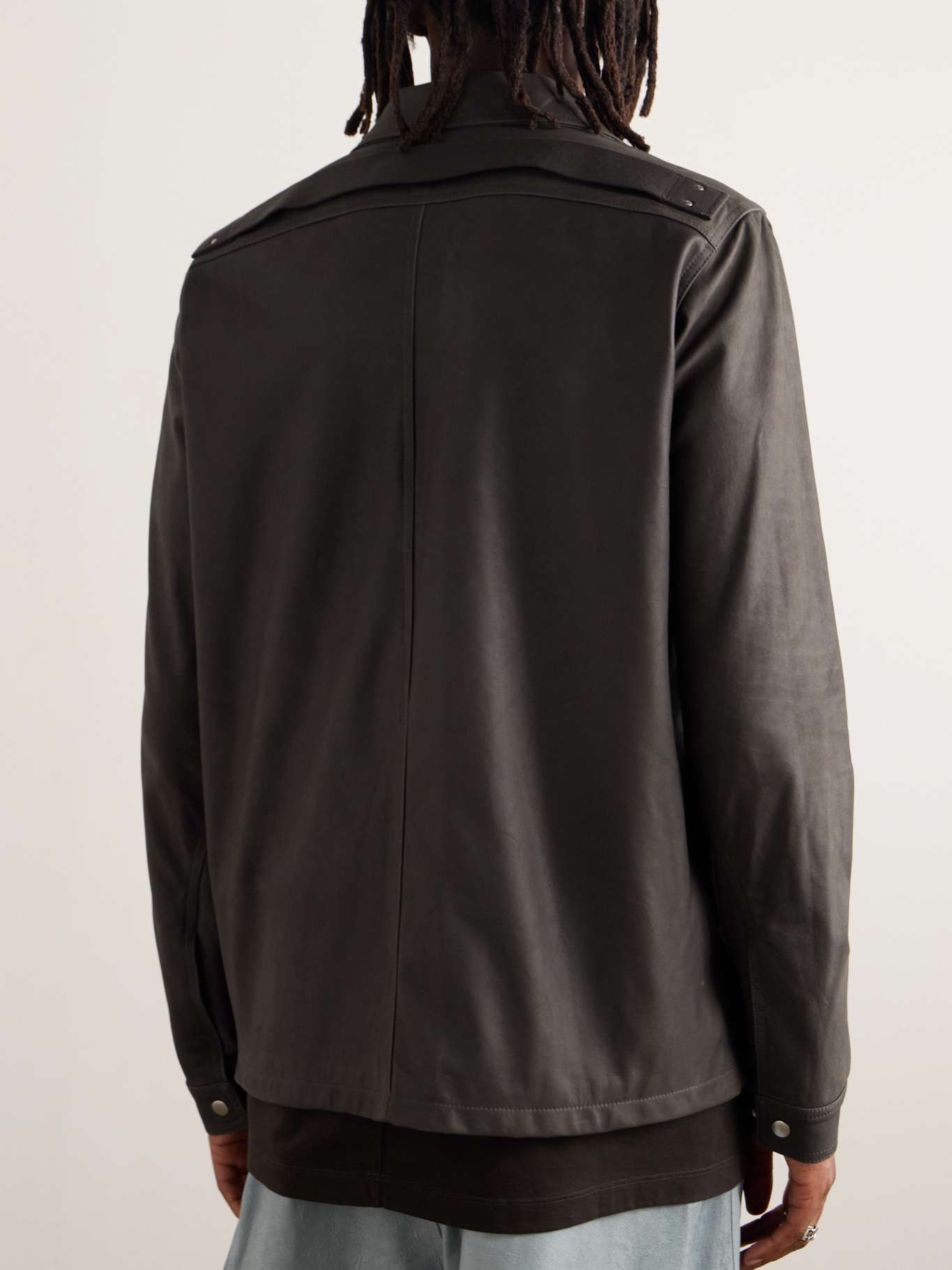 RICK OWENS Brad Leather Jacket for Men | MR PORTER