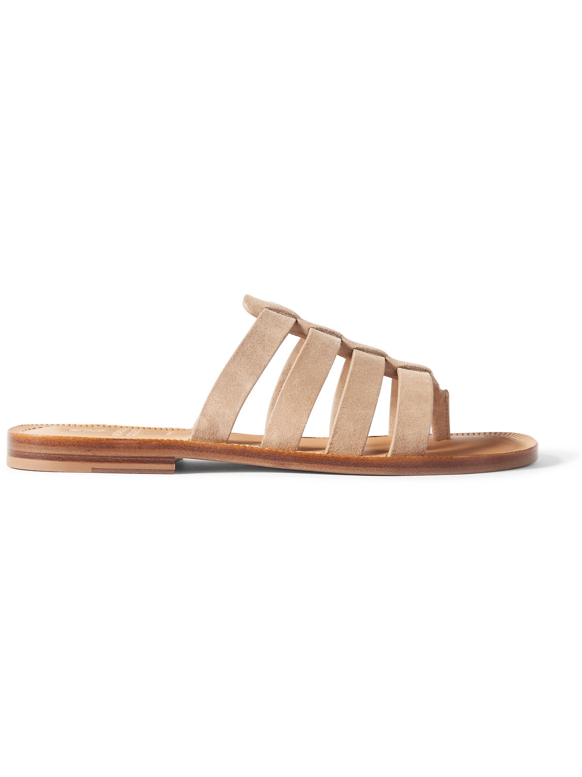 Brunello Cucinelli Suede Sandals In Neutrals