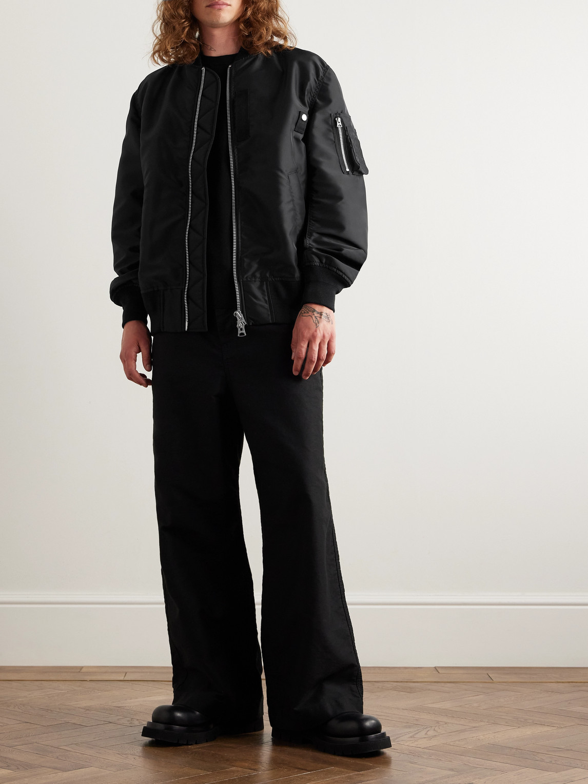 Sacai Padded Nylon-Twill Blouson Jacket | Smart Closet