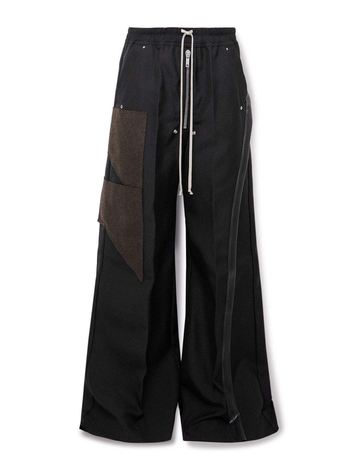 Bela Wide-Leg Recycled Rubber and Loden Felt-Trimmed CORDURA® Drawstring Trousers