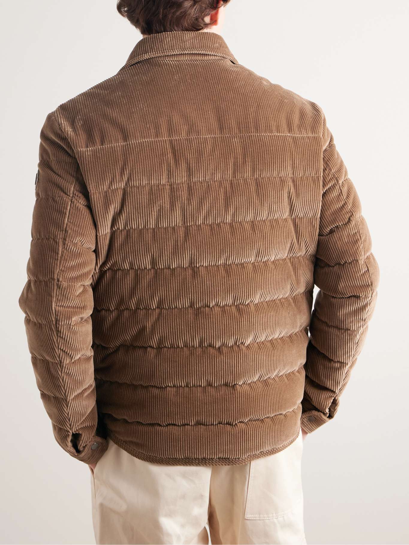 MONCLER 20 years Maglia Cadirgan cotton Logo knit switching Down jacket Blouson black XL main image 1