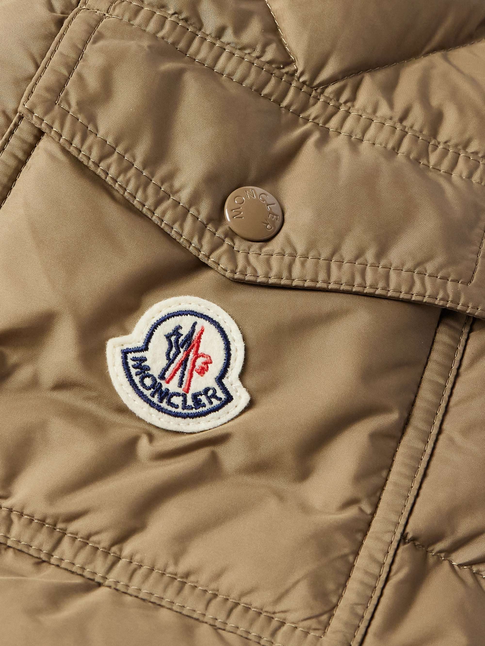MONCLER Mayaf Faux Fur-Trimmed Quilted Shell Down Jacket