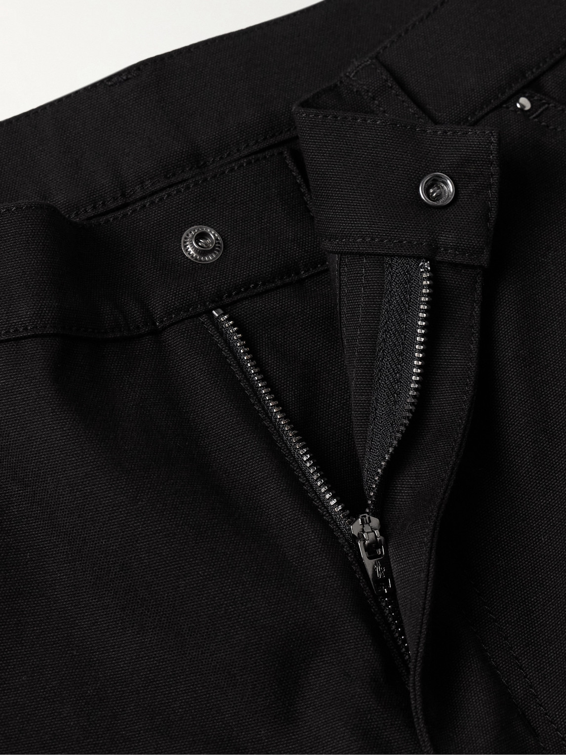Moncler Cotton Trousers Cargo Pockets In Black