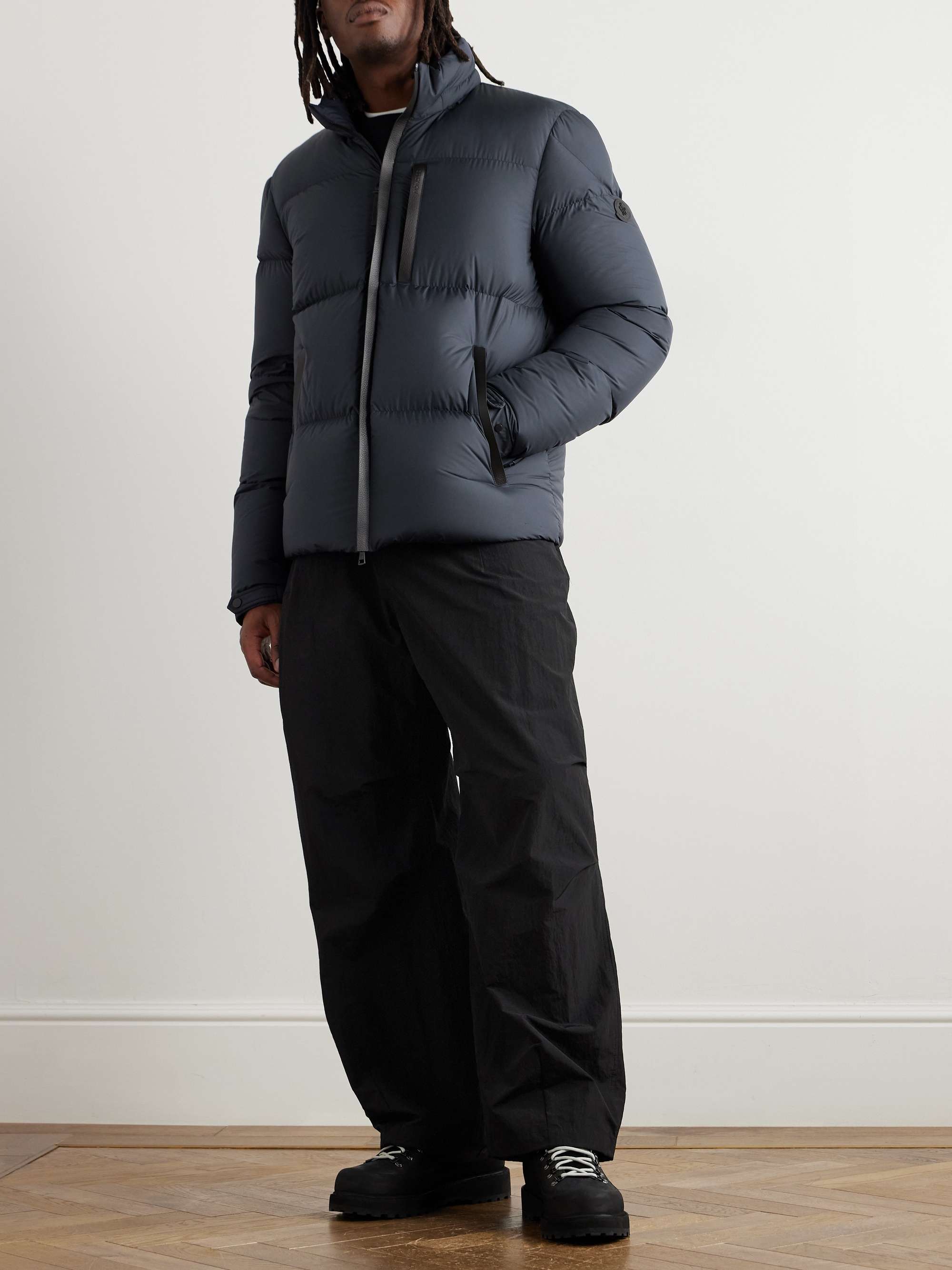 MONCLER Fazzon Logo-Appliquéd Quilted Shell Down Jacket for
