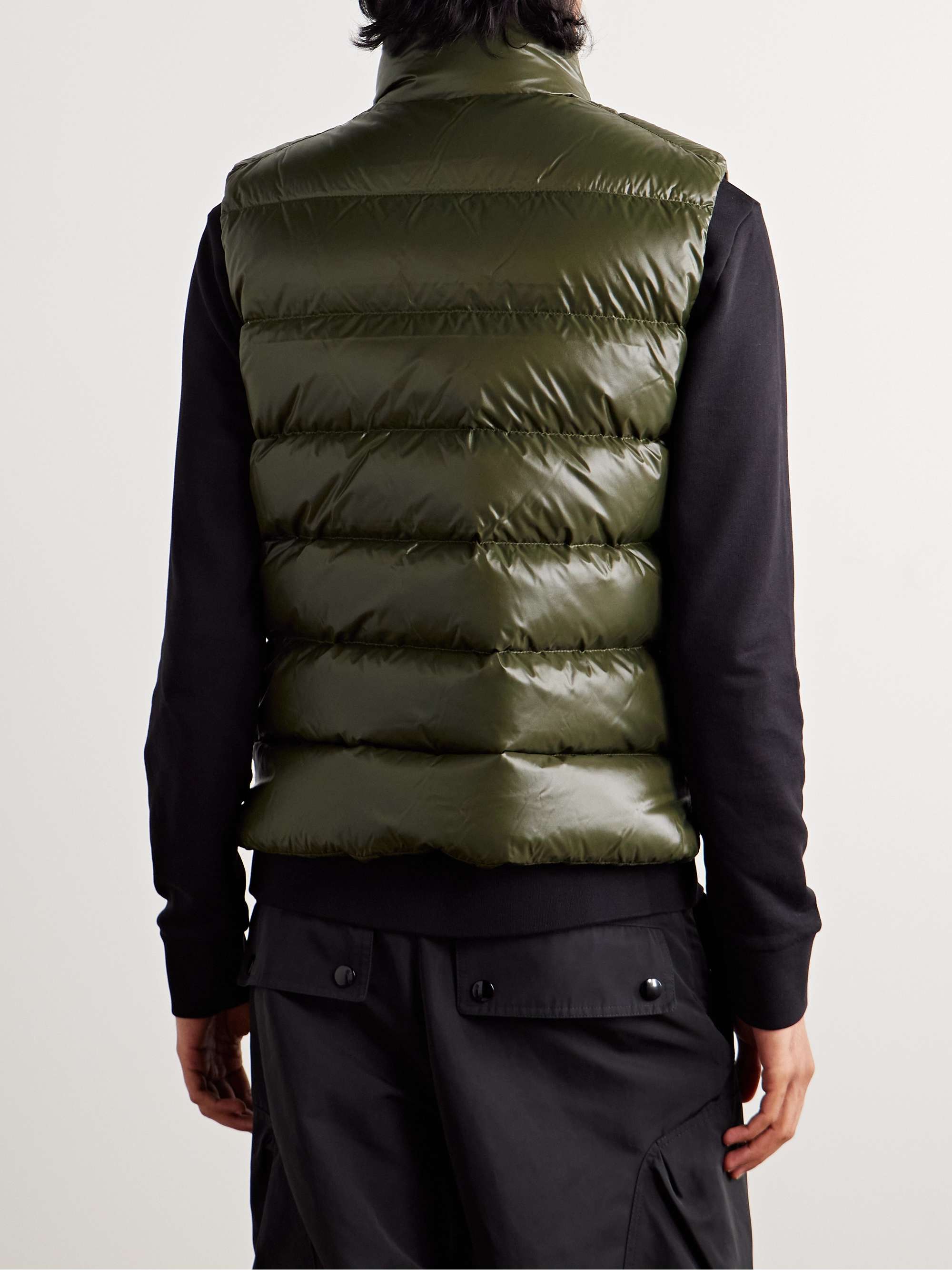 MONCLER Tibb Logo-Appliquéd Quilted Shell Down Gilet