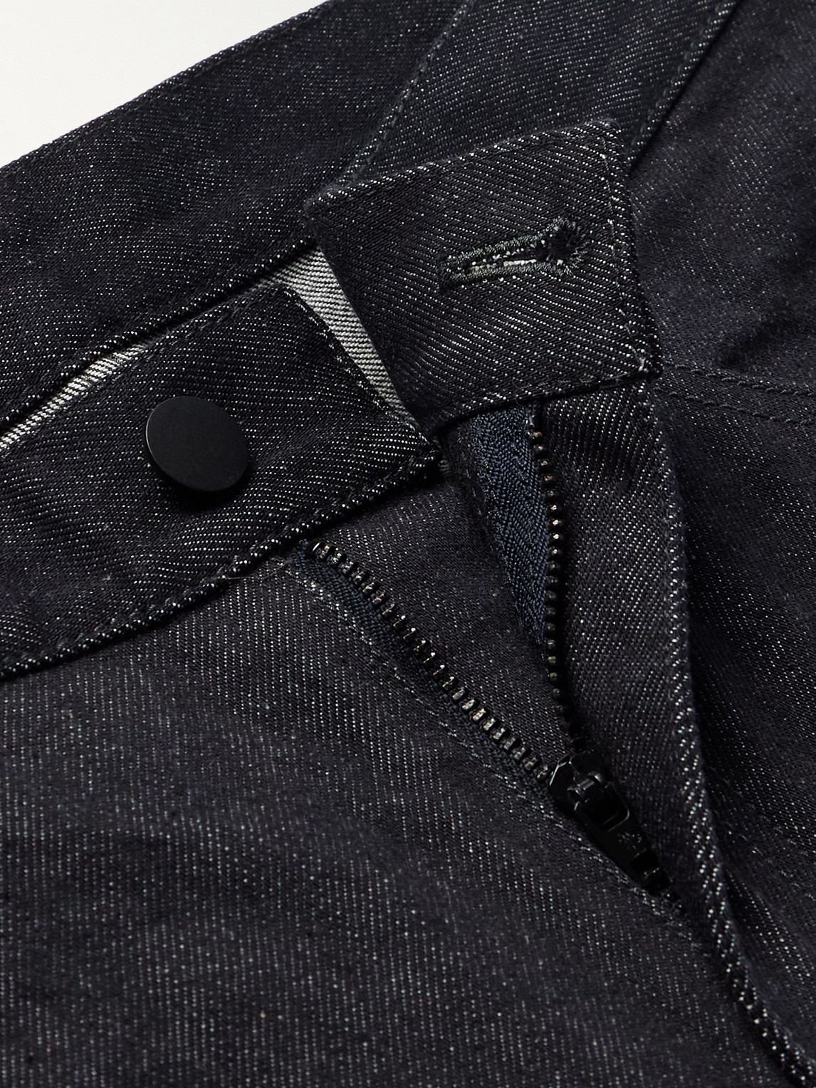 MONCLER STRAIGHT-LEG LOGO-APPLIQUÉD JEANS