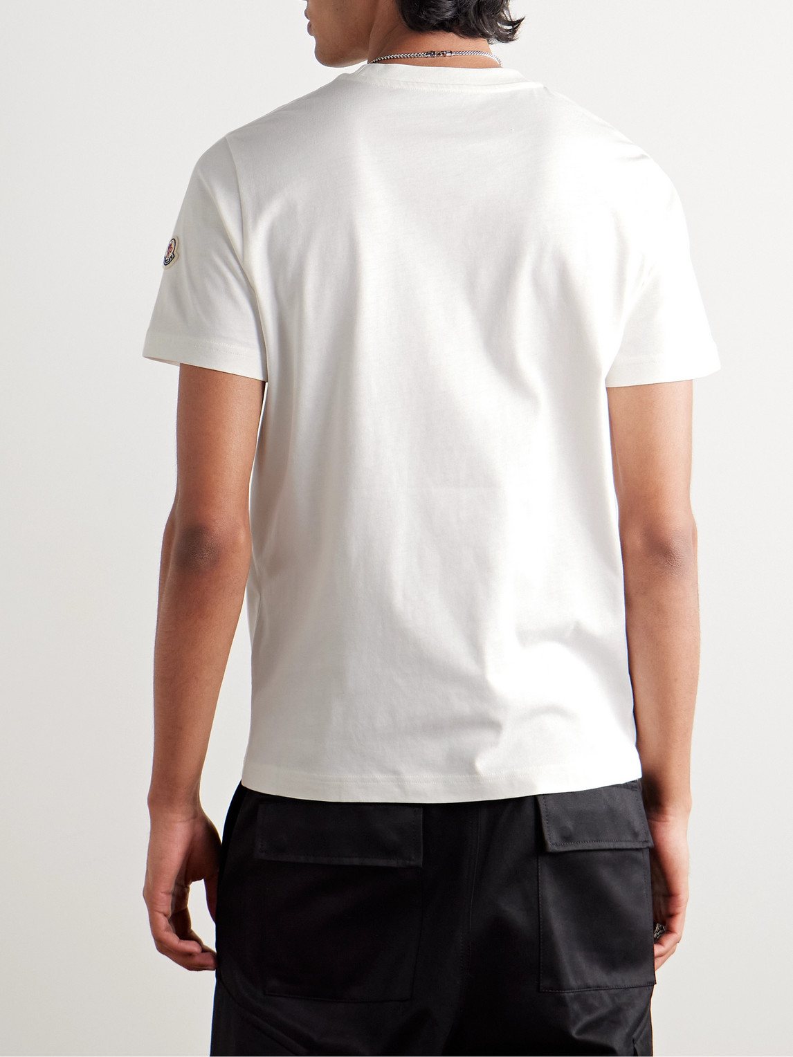 Moncler Double Logo T-shirt In White
