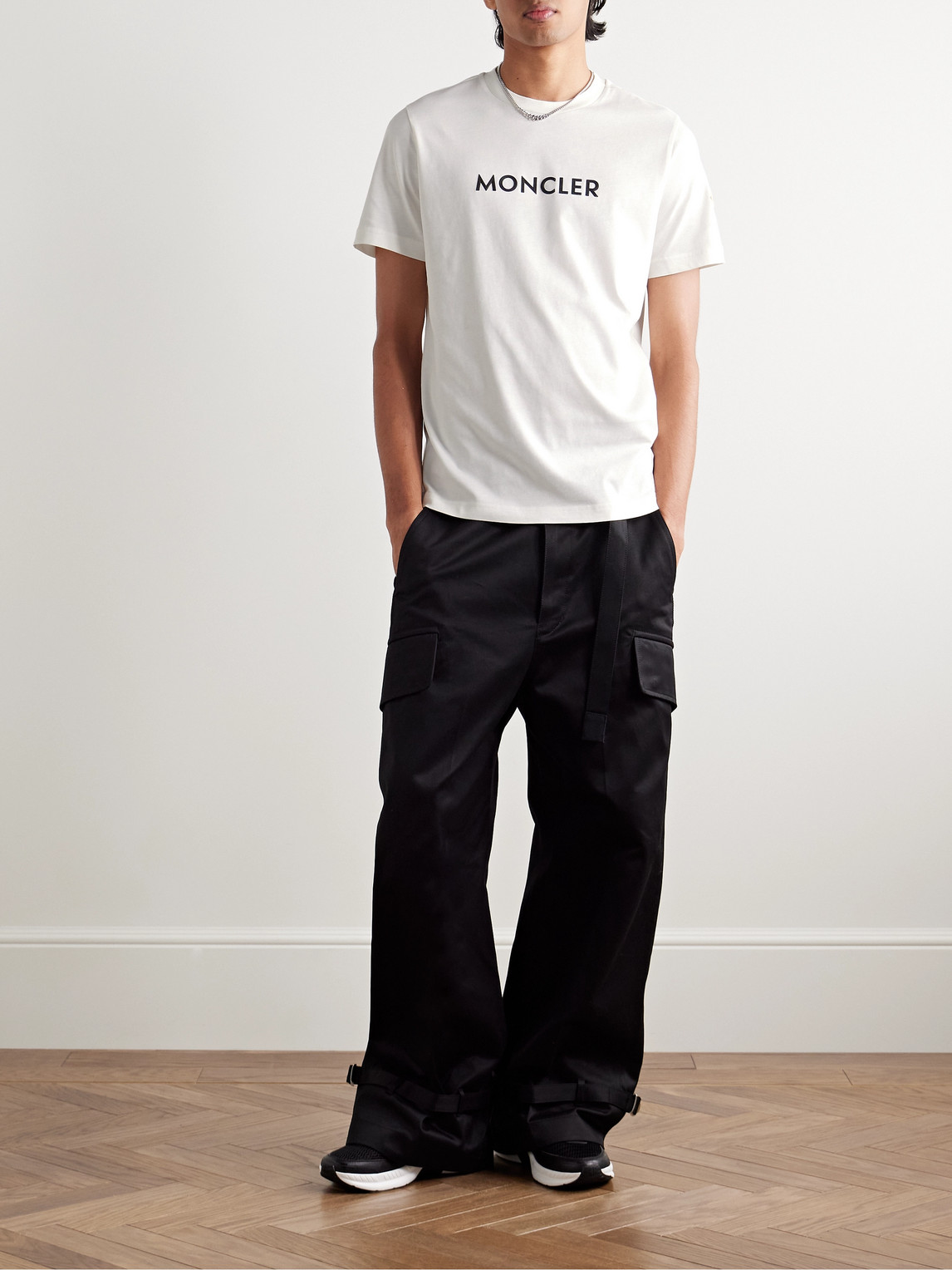 Moncler Double Logo T-shirt In White