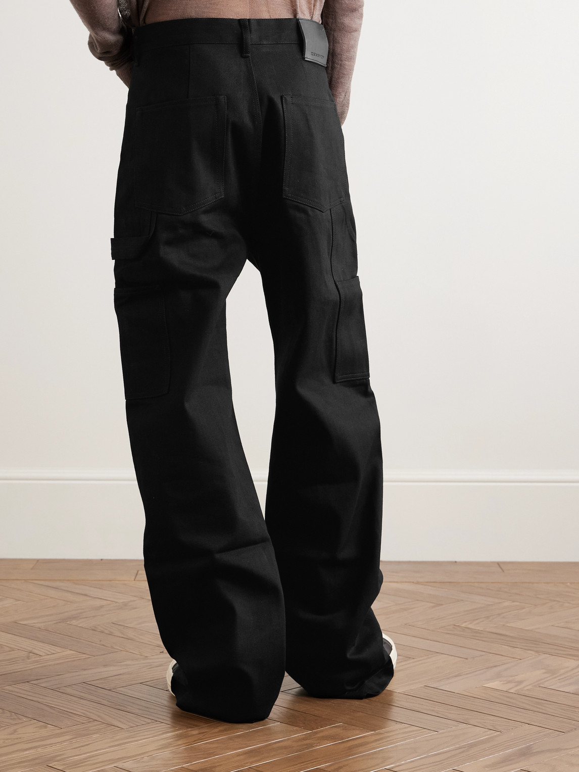 DRKSHDW By Rick Owens - Double-Knee Geth Wide-Leg Selvedge Jeans