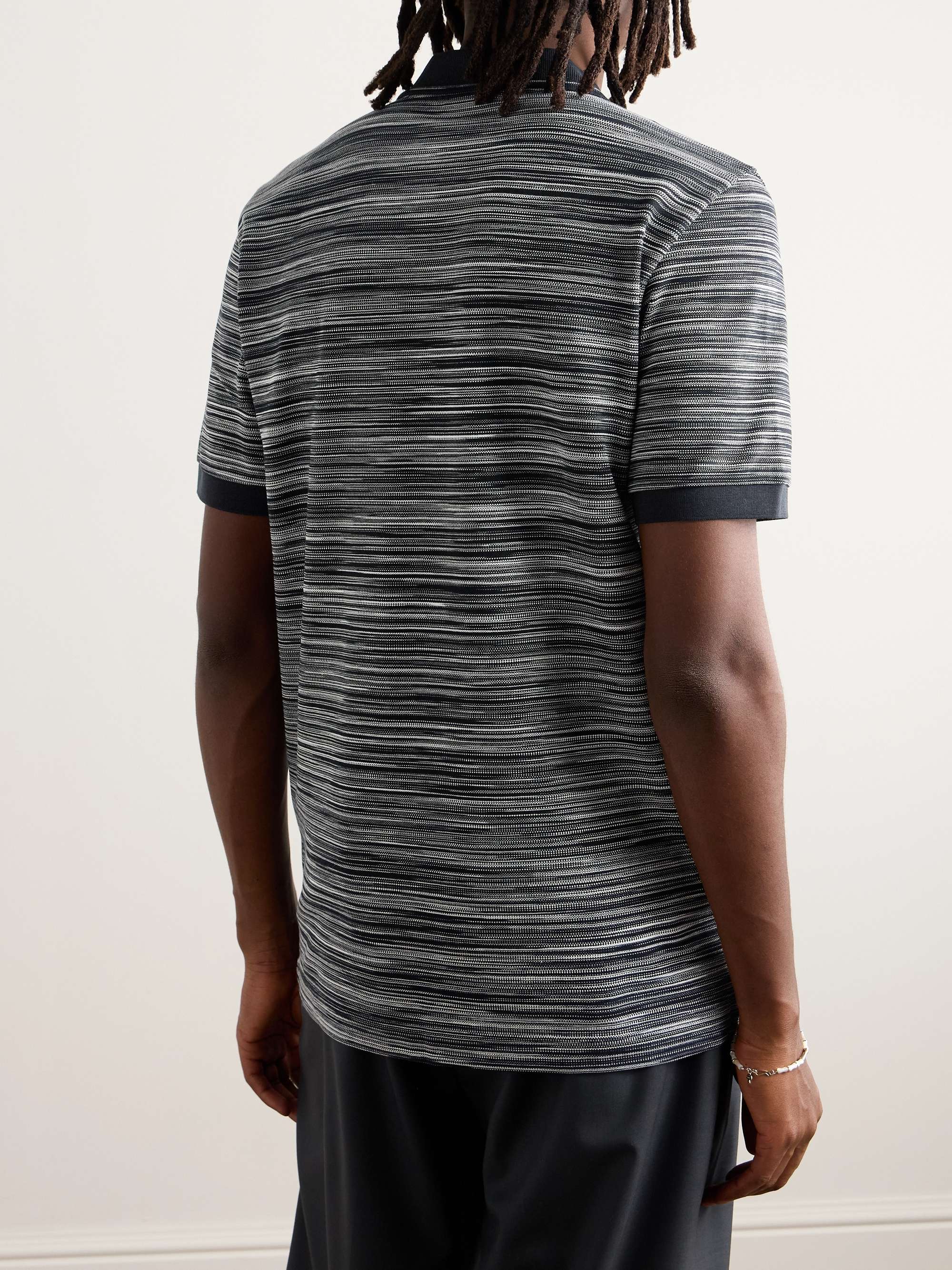 MISSONI Space-Dyed Cotton-Piqué Polo Shirt