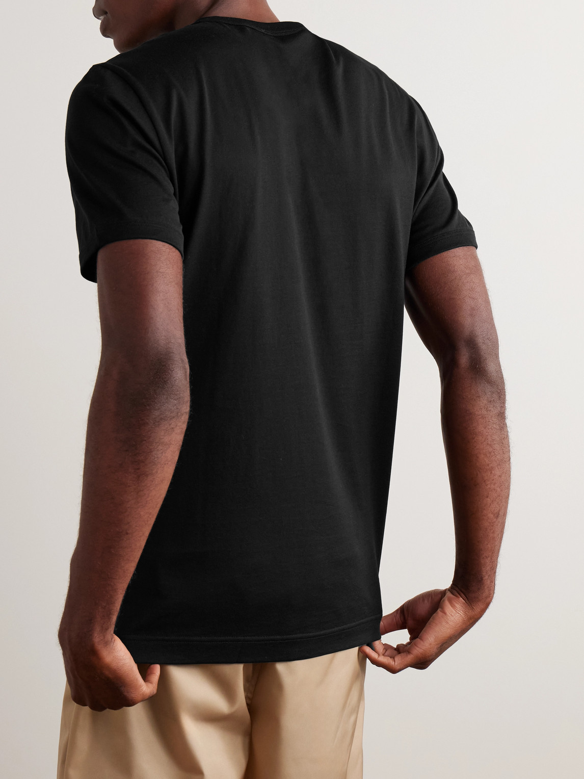 DOLCE & GABBANA SLIM-FIT LOGO-EMBROIDERED COTTON-JERSEY T-SHIRT
