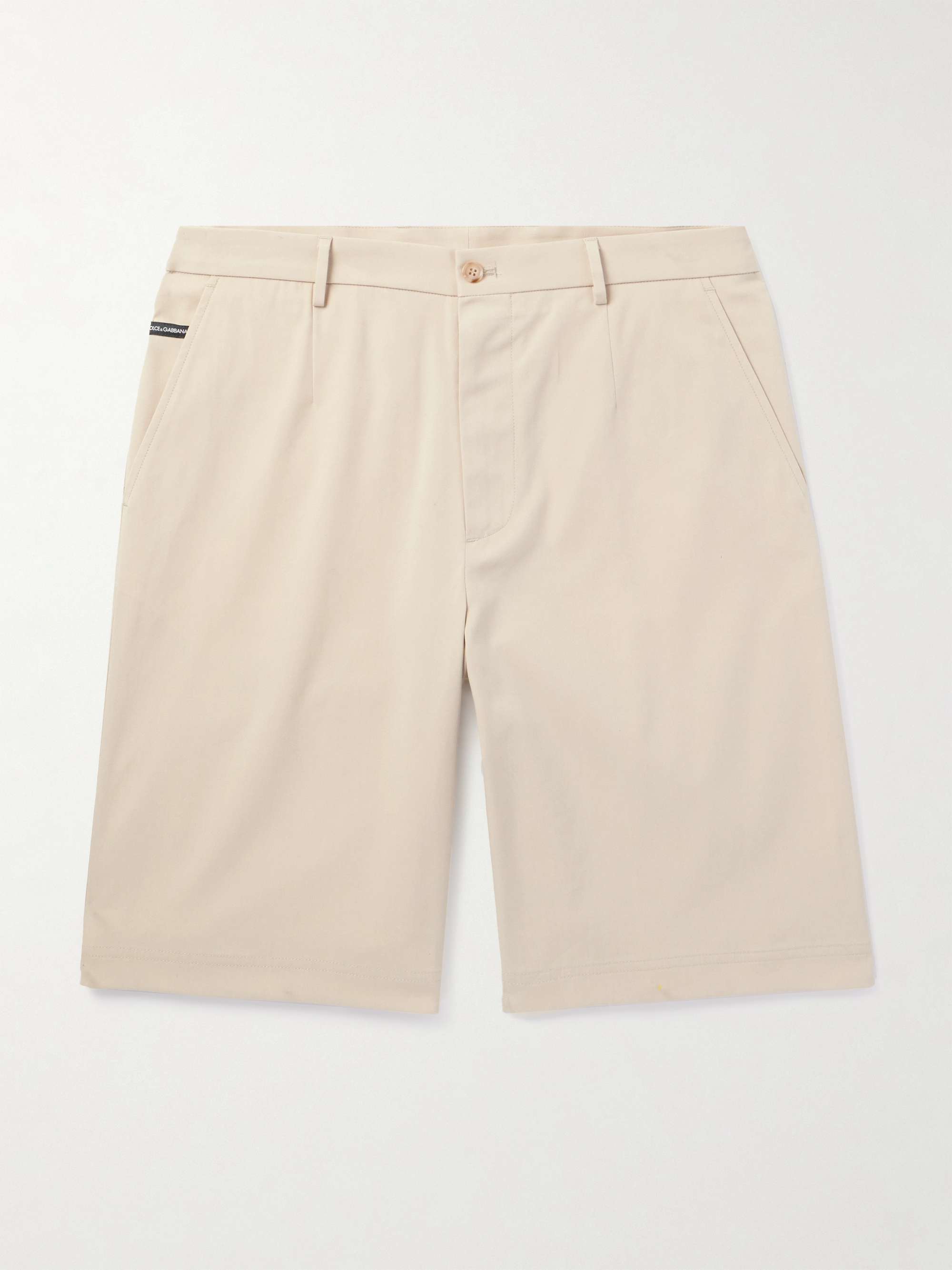 JIL SANDER Wide-Leg Brushed Alpaca and Cotton-Blend Shorts
