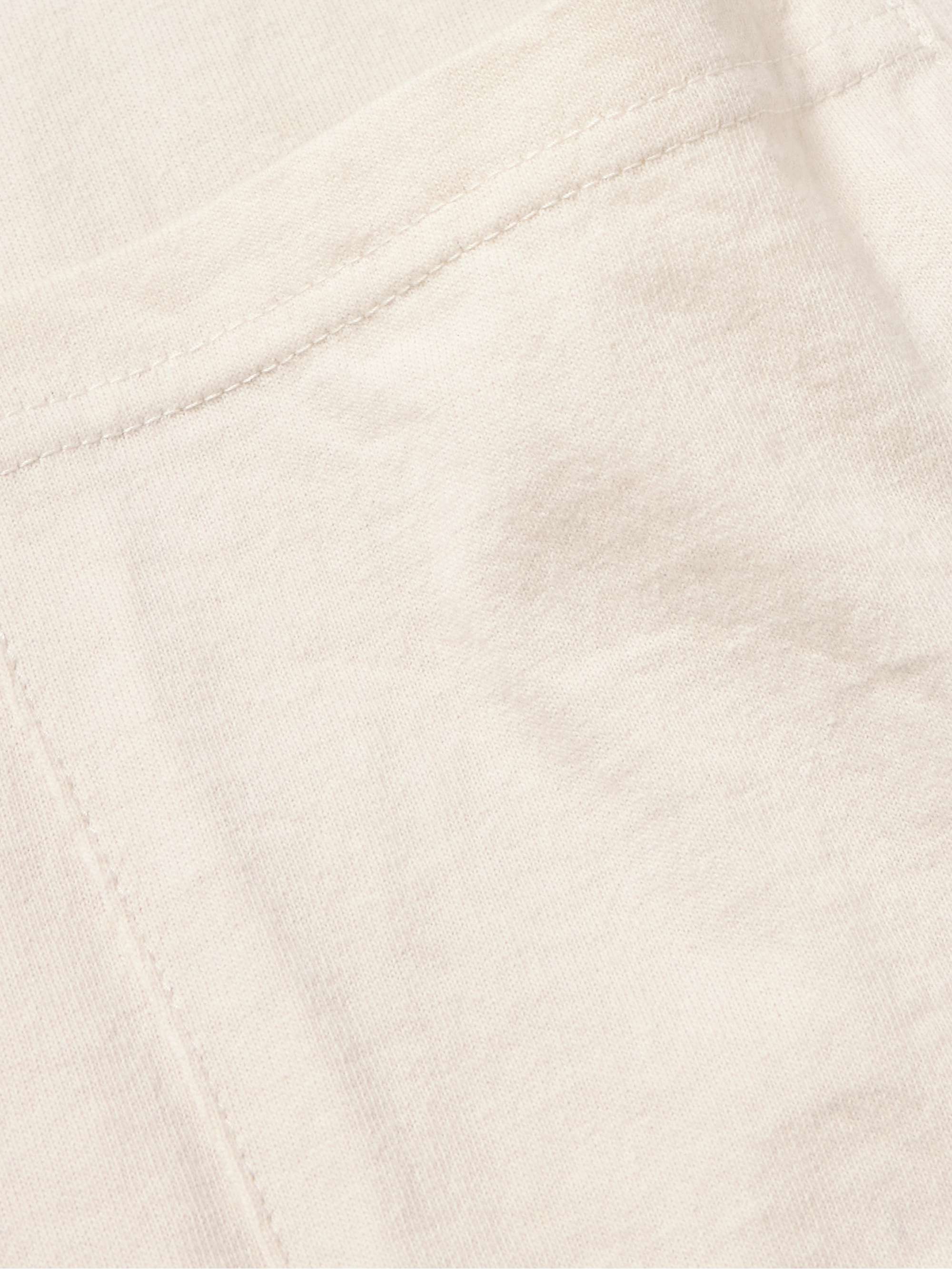 KAPITAL Distressed Printed Two-Tone Cotton-Jersey T-Shirt KAPITAL Distressed Printed Two-Tone Cotton-Jersey T-Shirt