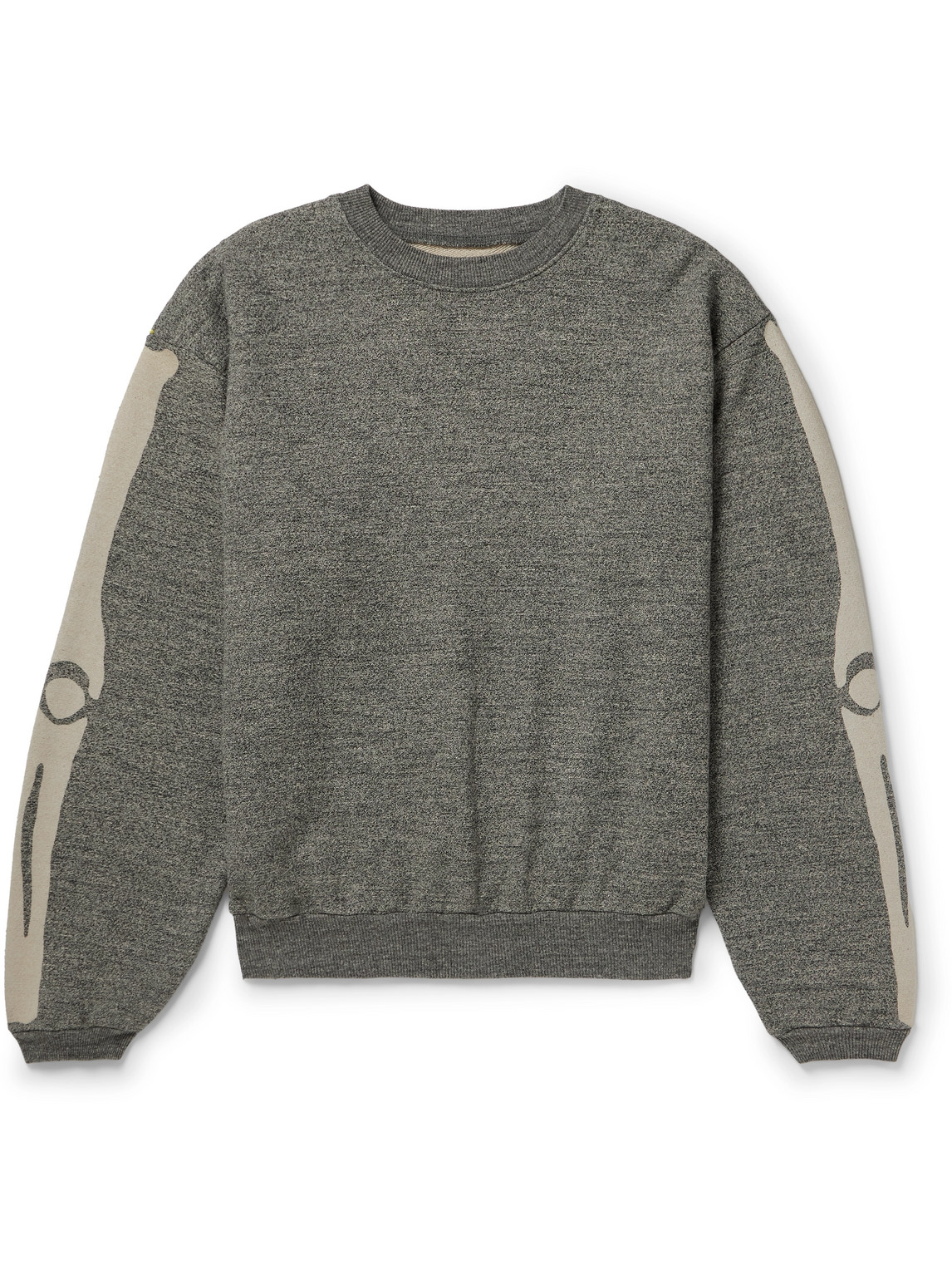 Kapital Printed Cotton-jersey Sweatshirt In Gray
