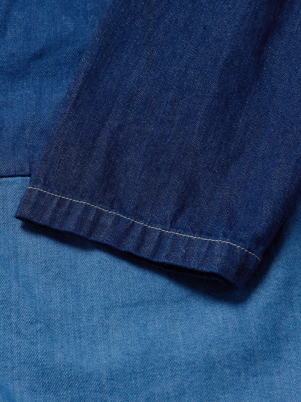 Shop Kapital Kakashi Patchwork Denim Jacket In Blue