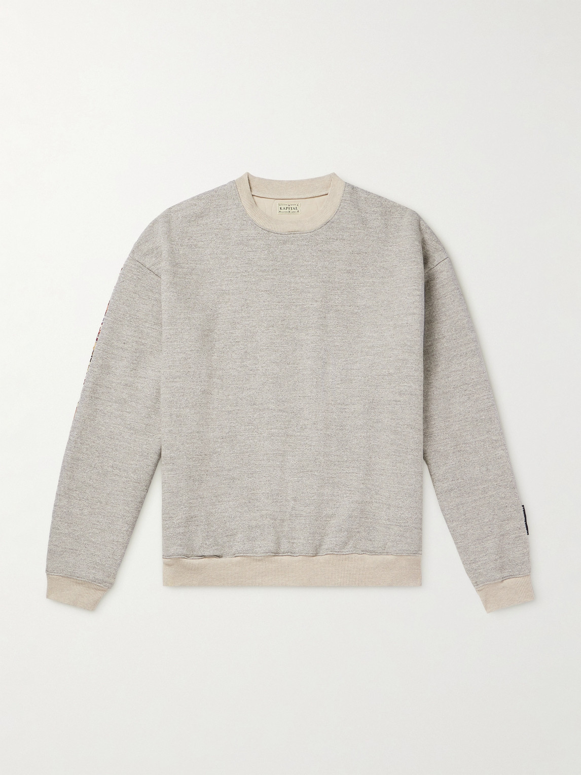 KAPITAL Peckish Maria Cotton-Jersey and Quilted Shell Sweatshirt - Men