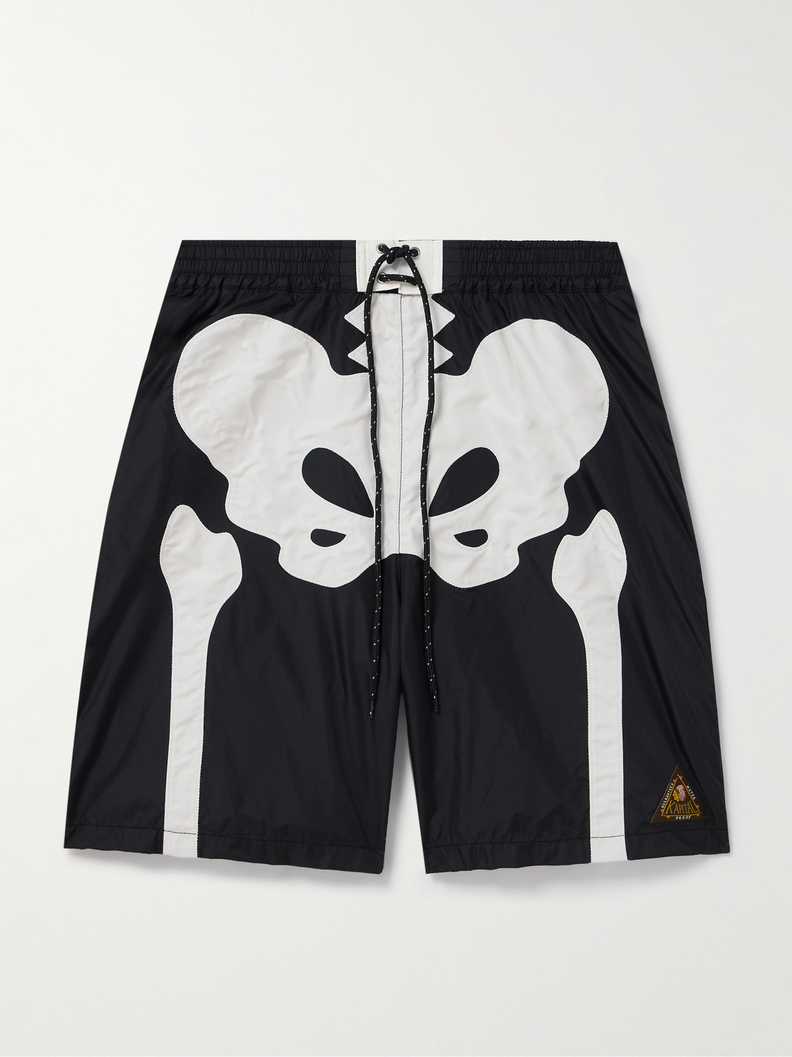 KAPITAL Straight-Leg Long-Length Panelled Swim Shorts - Men