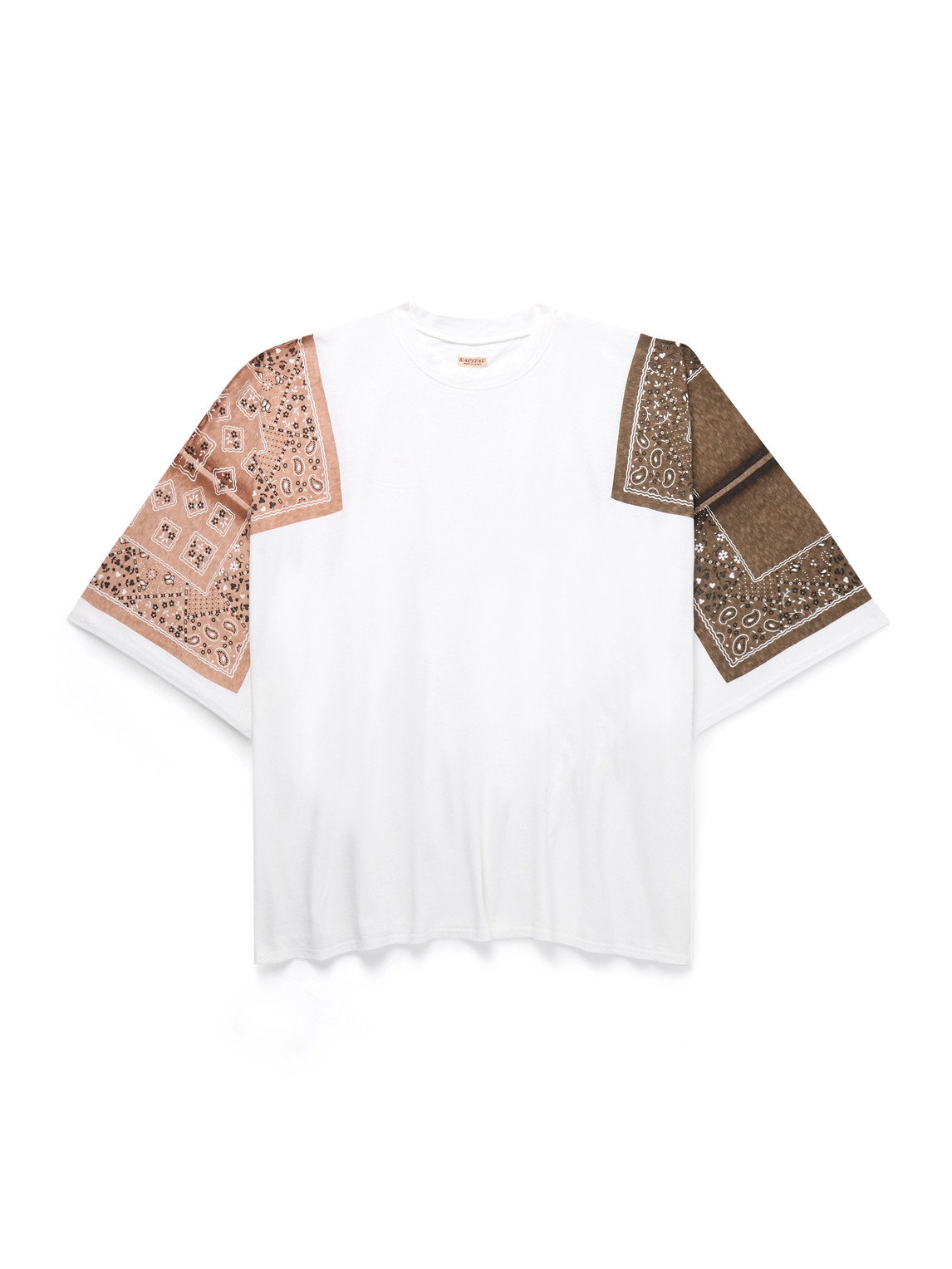Kapital Oversized Bandana-print Cotton-jersey T-shirt In White