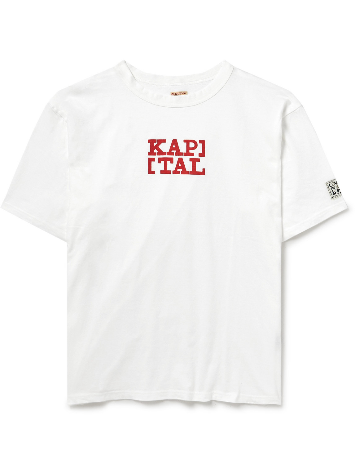 Kapital Rookie Logo-print Cotton-jersey T-shirt In White