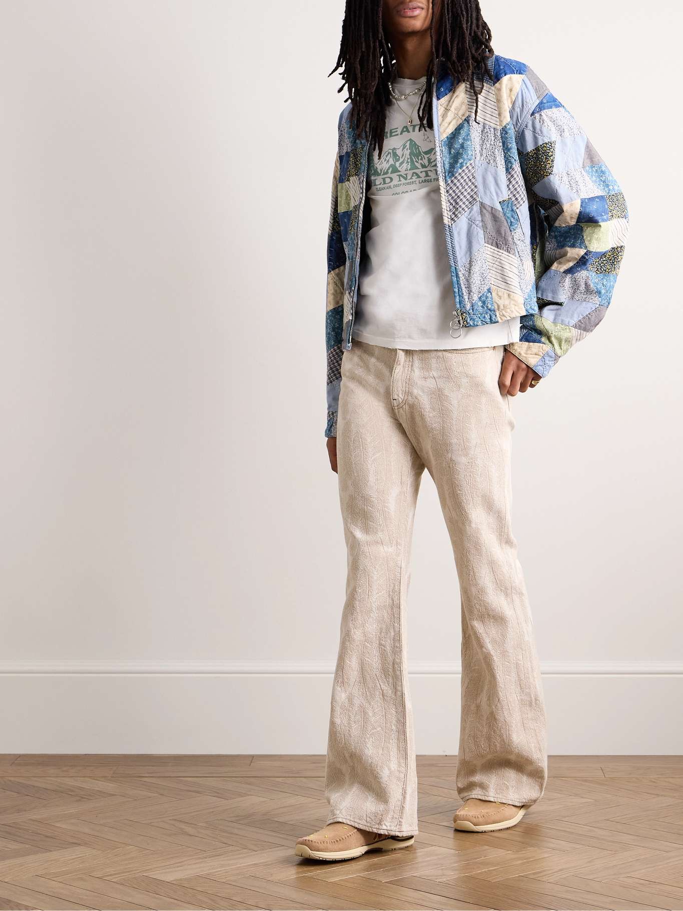 Kapital YABANE Quilt Patchwork Drizzler Jacket