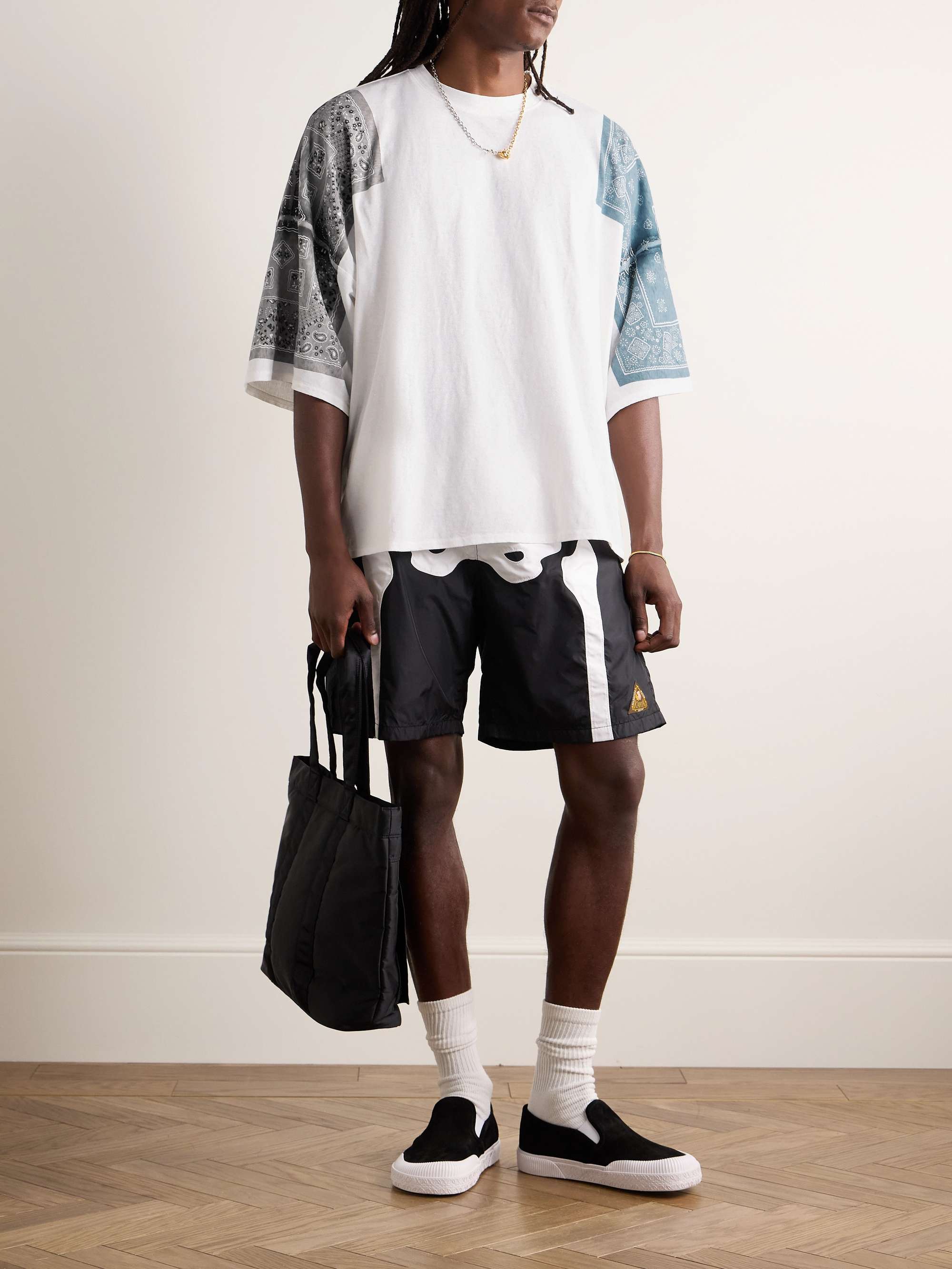 KAPITAL - Oversized Bandana-Print Cotton-Jersey T-Shirt