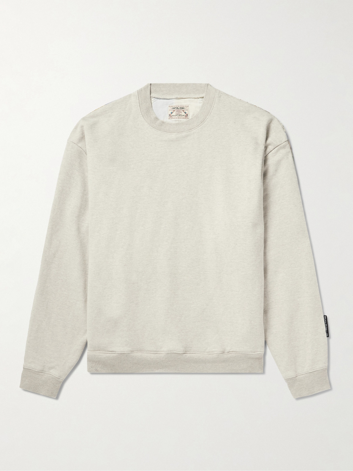 KAPITAL Patchwork Cotton-Blend Jersey Sweatshirt - Men