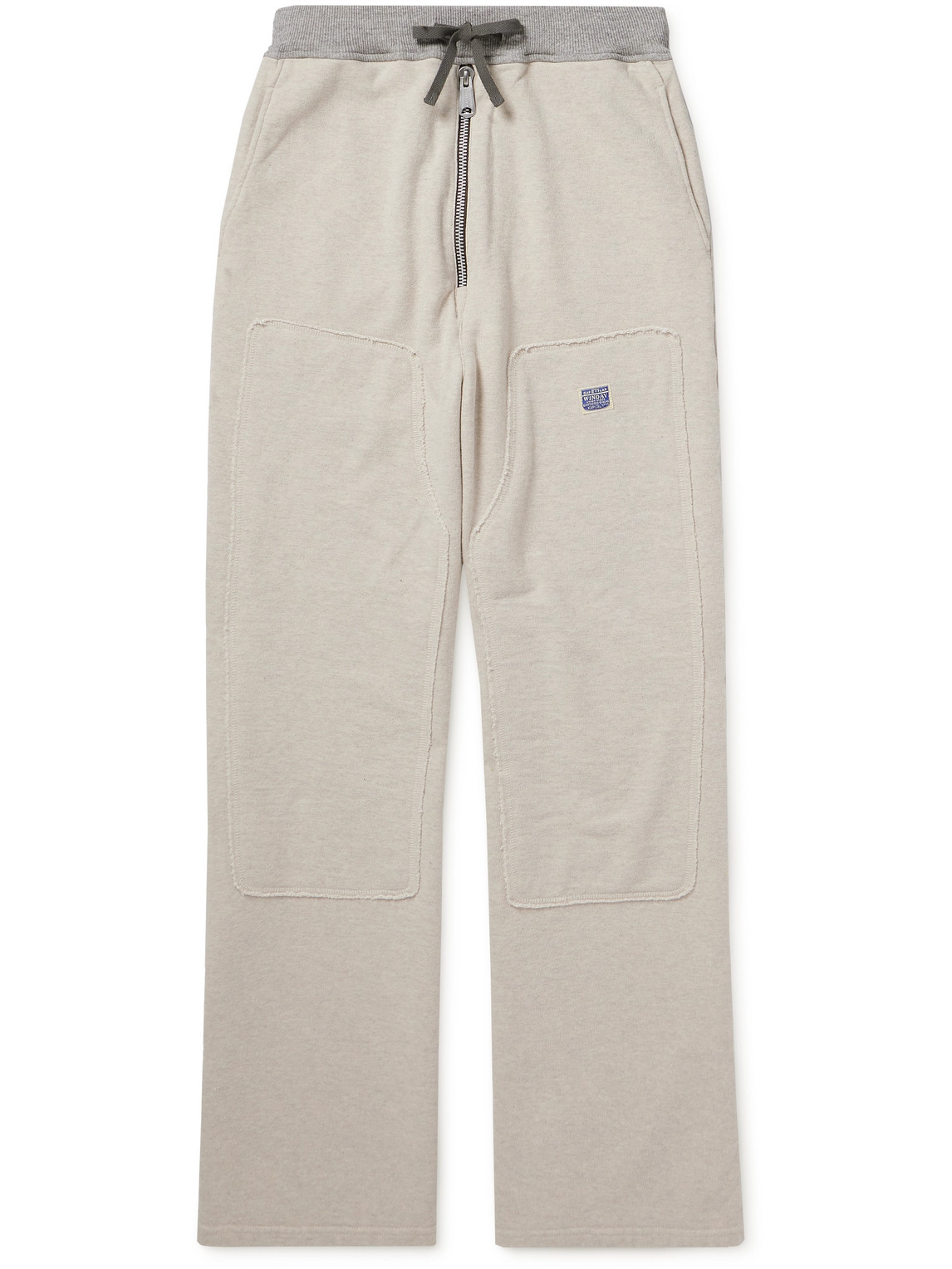 Flared Cotton-Jersey Sweatpants