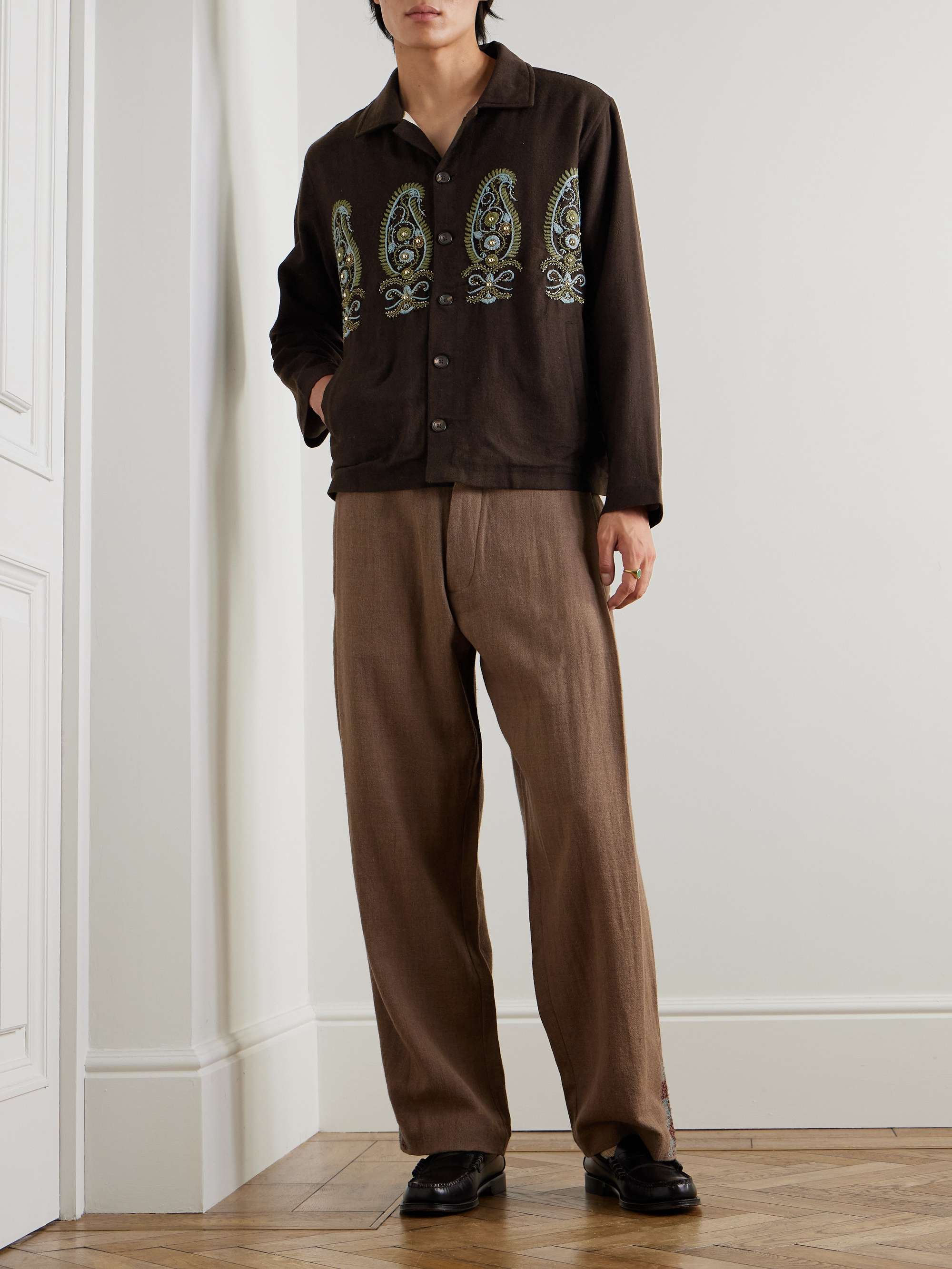 STORY MFG. Sundae Checked Organic Cotton Jacket for Men | MR