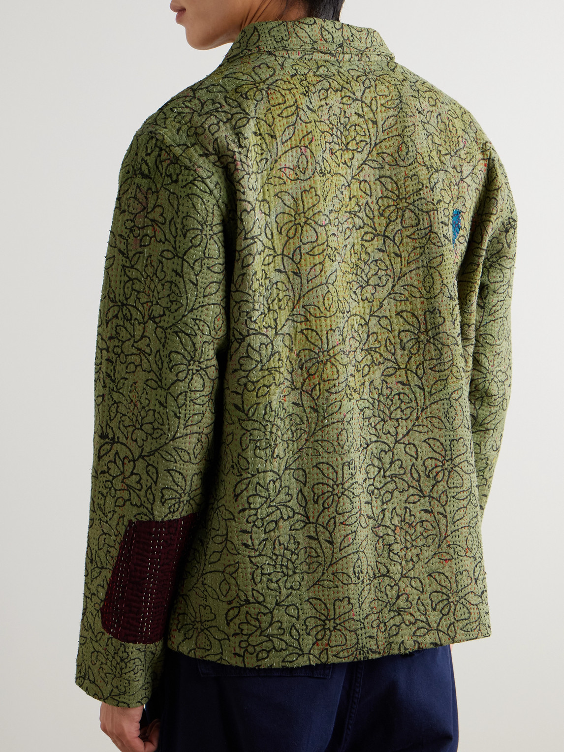 KARTIK RESEARCH EMBROIDERED PRINTED COTTON JACKET