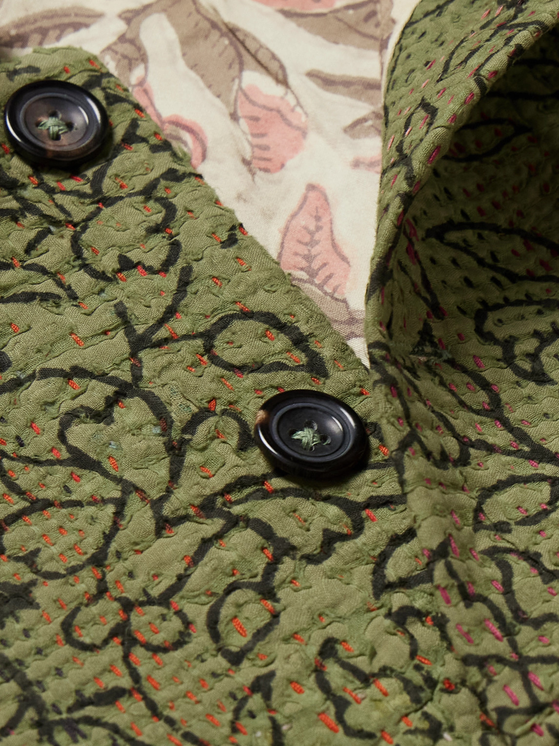 KARTIK RESEARCH EMBROIDERED PRINTED COTTON JACKET