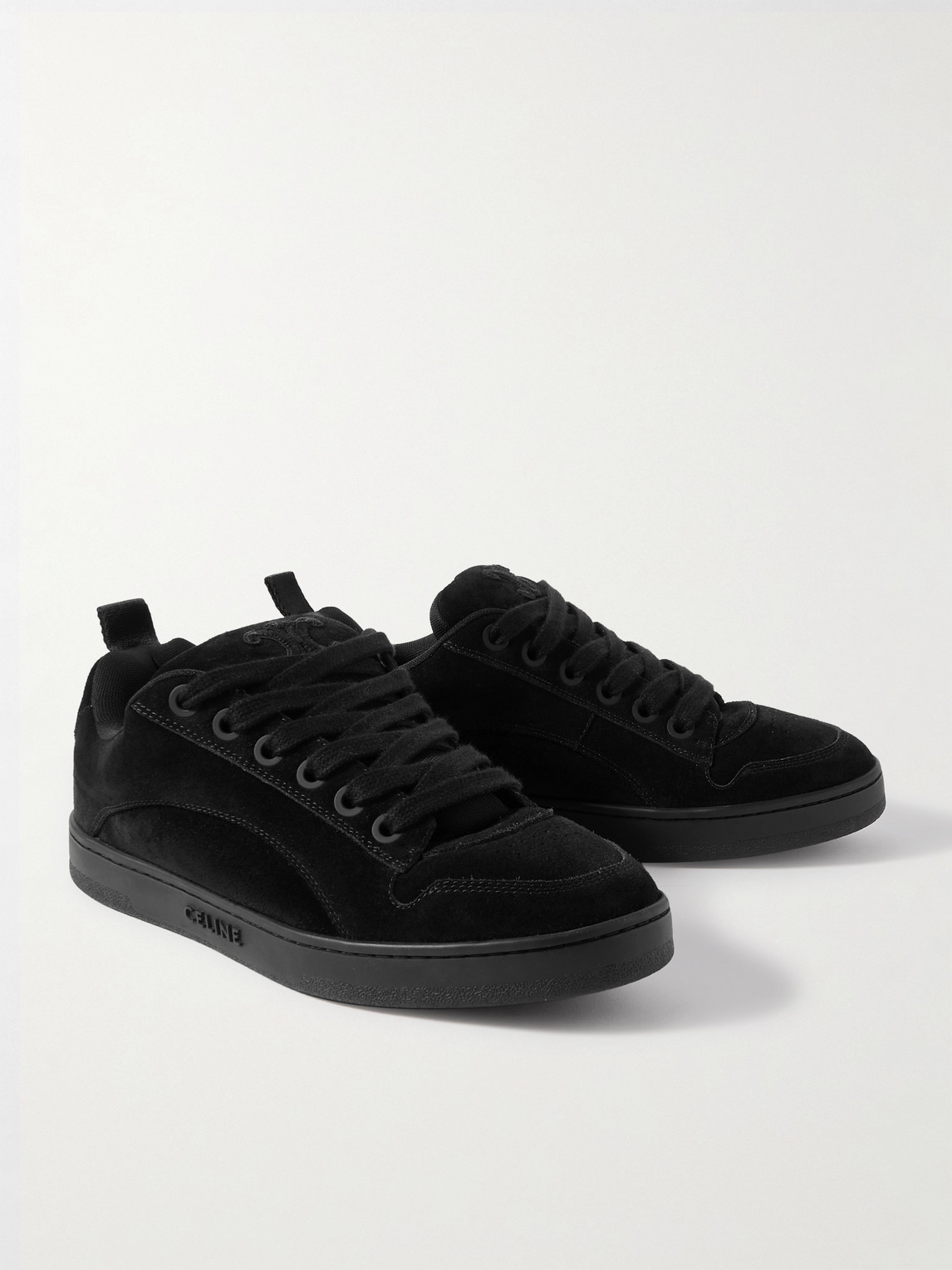 Celine Huntington Low-top Sneakers In Black